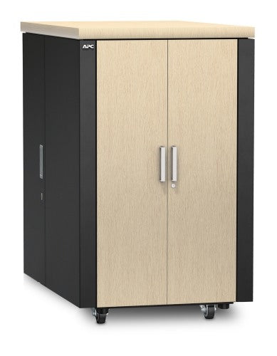 APC NetShelter CX – 19" Netzwerkschrank 24U, 750 × 1130 × 1275 mm, grau, Eiche