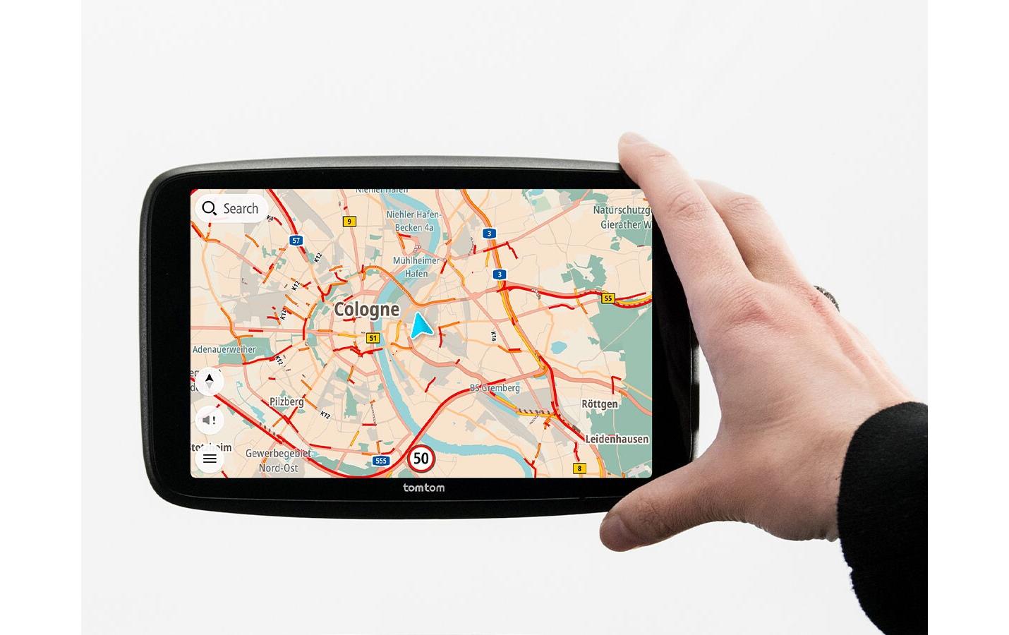 TomTom GO Navigator 2. Gen. 7 – 7" GPS-Navigator, Multitouch, 32 GB, Schwarz