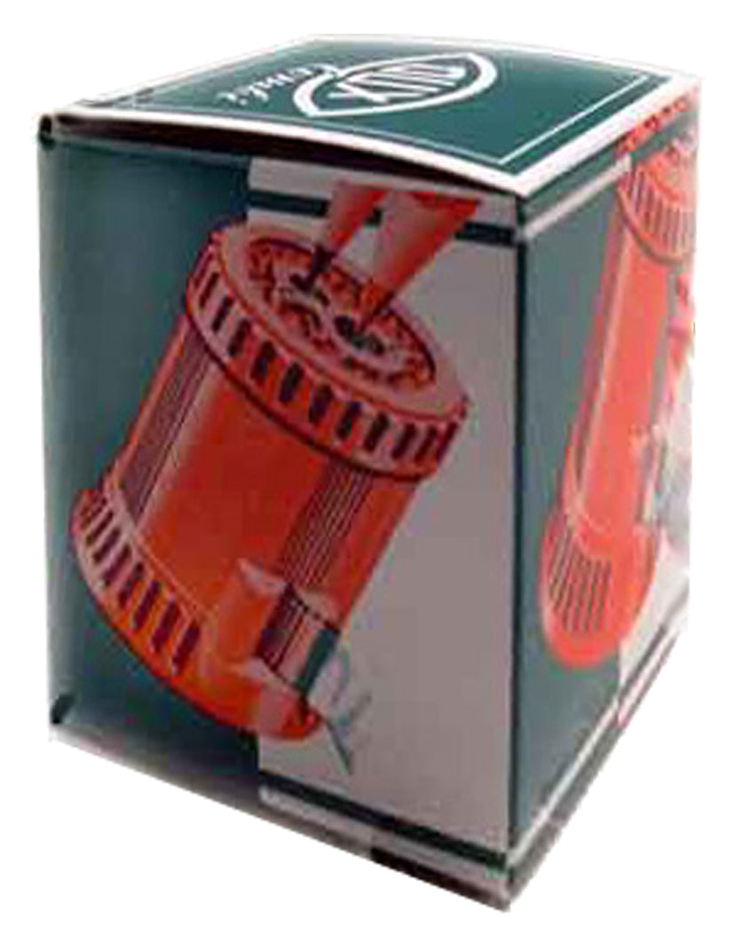Dux Doppelspitzer mit Klebefilm Doppel-Spitzdose – Duroplast – Schwarz – mit integriertem Klebefilmabroller