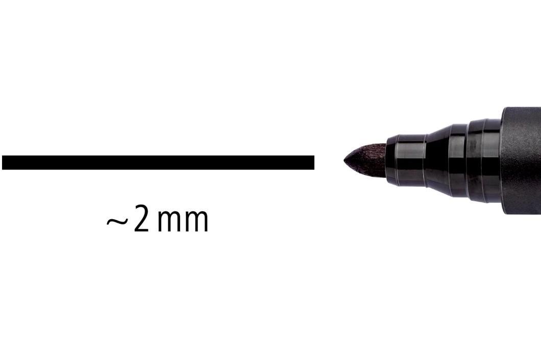 Staedtler Lumocolor 352 Permanentmarker – Rundspitze 2 mm – Schwarz