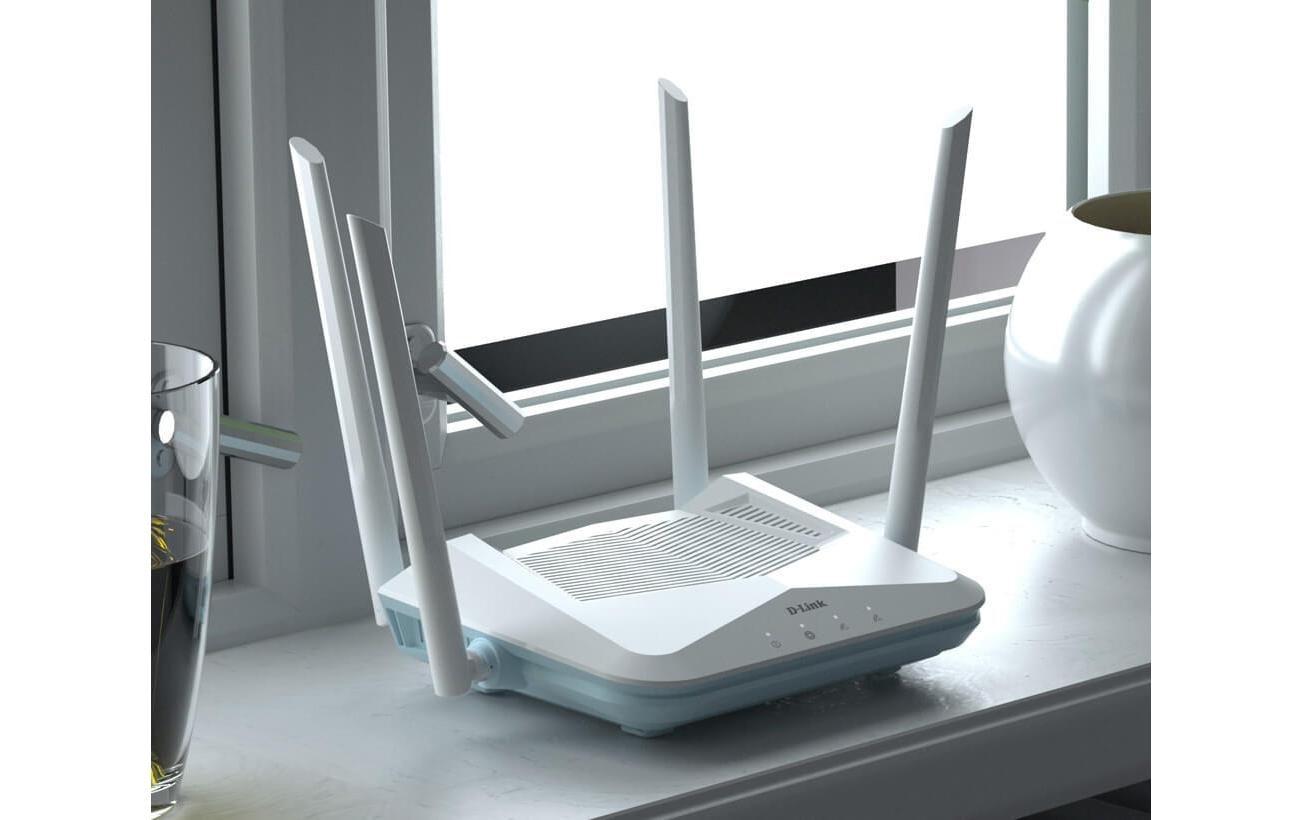 D-Link EAGLE PRO AI R15 – Wi-Fi 6 Access Point, Dual-Band (2,4/5 GHz), 1,5 Gbit/s, 4× GbE, Weiss