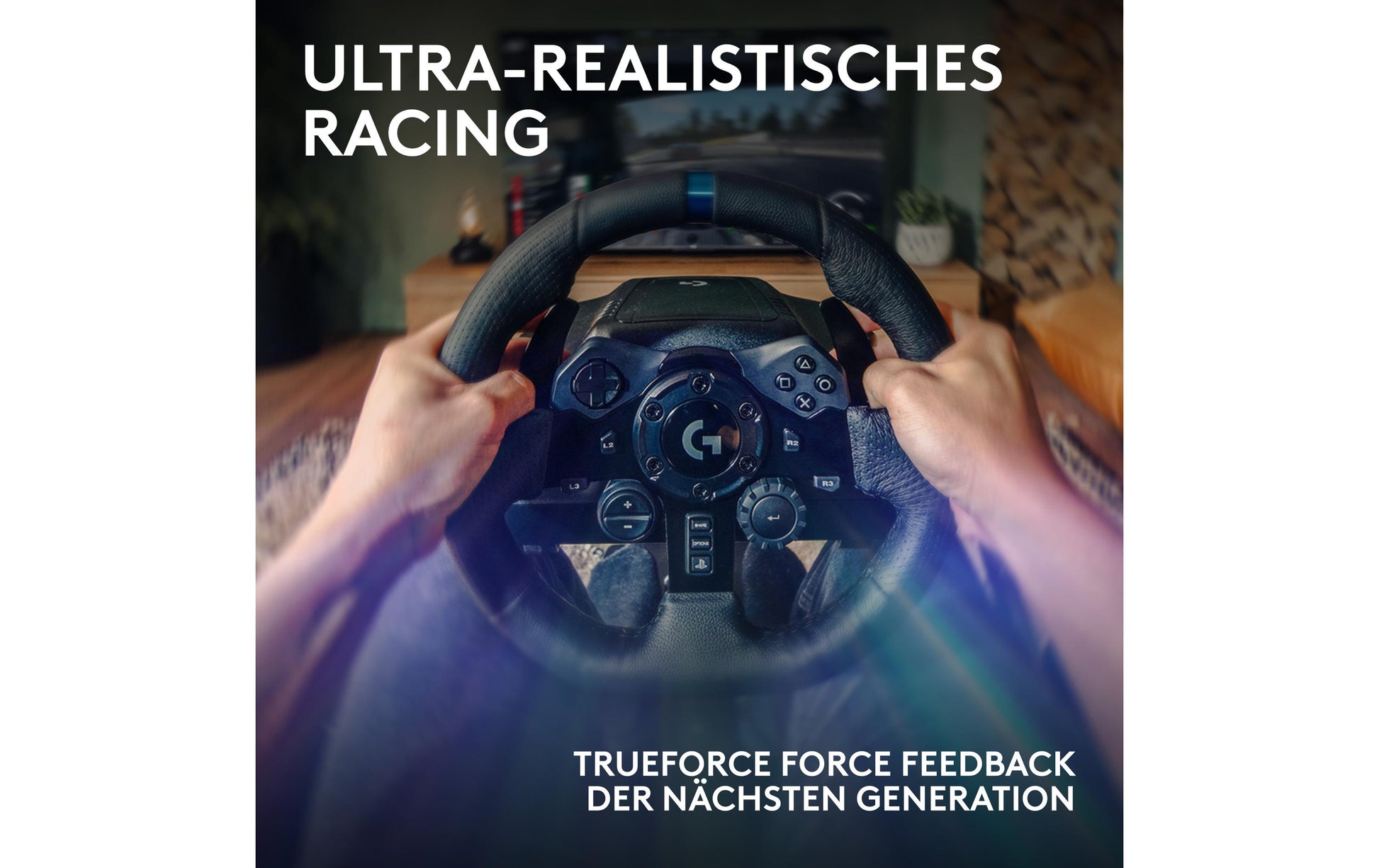 Logitech G G923 – Lenkrad & Pedale – 900° & Force-Feedback – USB (kabelgebunden) – Schwarz – für PC & Xbox