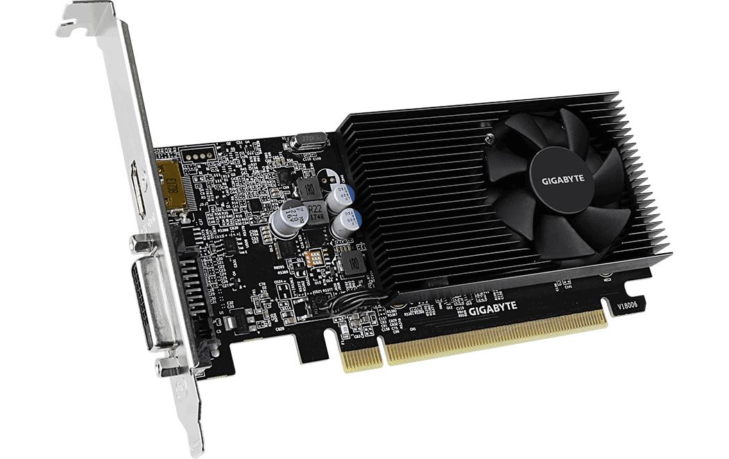 GIGABYTE GV-N1030D4-2GL – PCIe Grafikkarte – 2 GB GDDR4, 1×HDMI, 1×DVI-D, PCIe 3.0, 300 W
