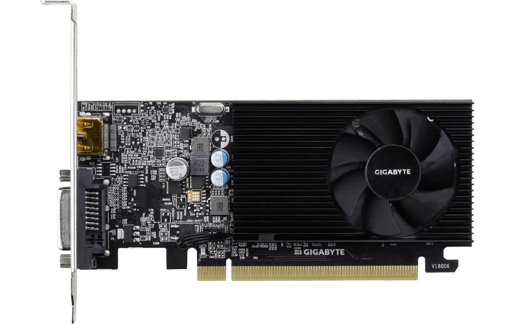 GIGABYTE GV-N1030D4-2GL – PCIe Grafikkarte – 2 GB GDDR4, 1×HDMI, 1×DVI-D, PCIe 3.0, 300 W