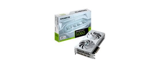 GIGABYTE GeForce RTX 5060 EAGLE OC ICE 8G – 8 GB GDDR7, PCIe 5.0, 3×DisplayPort, 1×HDMI, 109 W