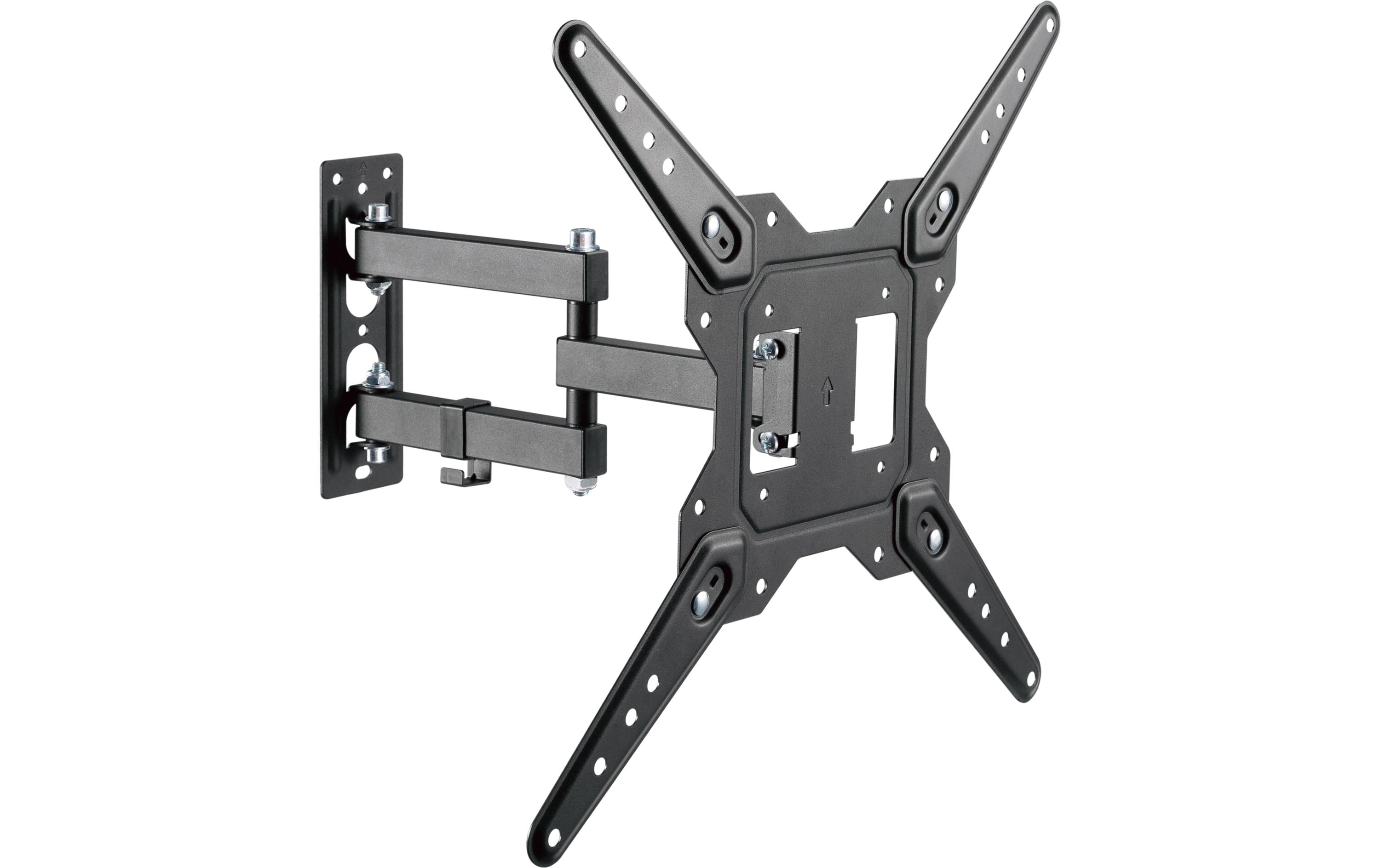 Puremounts Wandhalterung, schwenkbar, VESA 400×400, schwarz