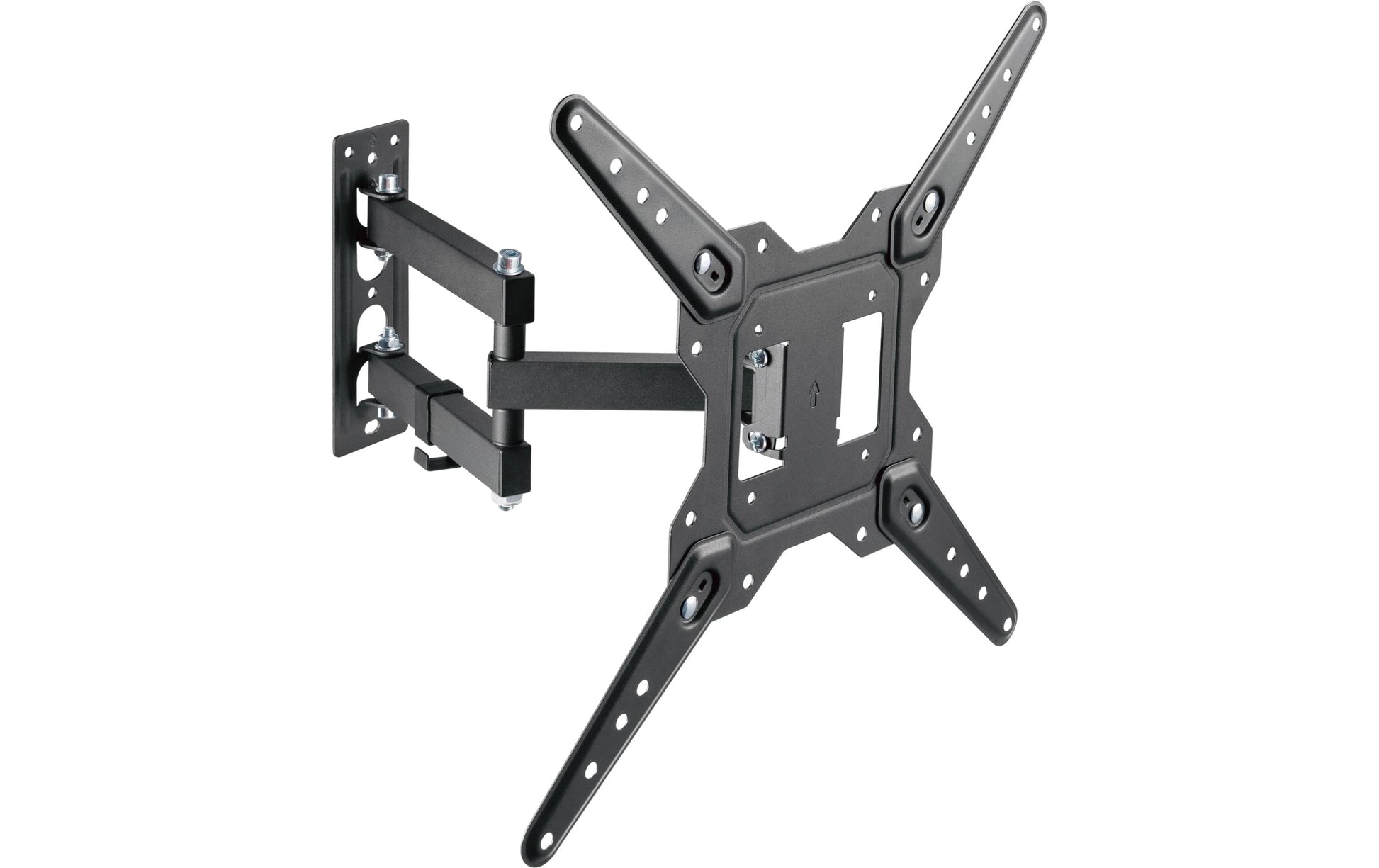 Puremounts Wandhalterung, schwenkbar, VESA 400×400, schwarz