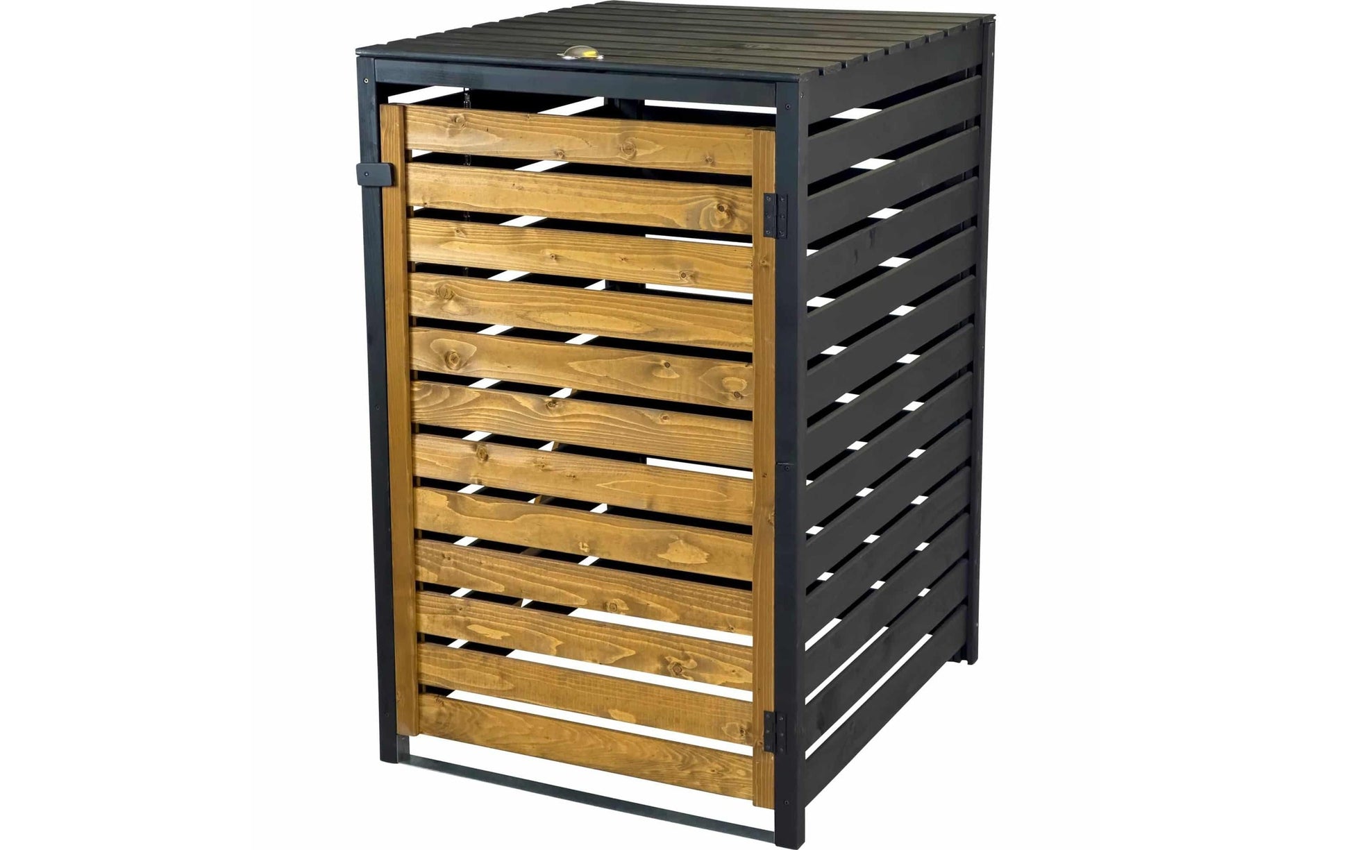 Dobar Müllcontainer 93902FSCE – 240 l – Holz, braun – für 240 l Mülltonnen