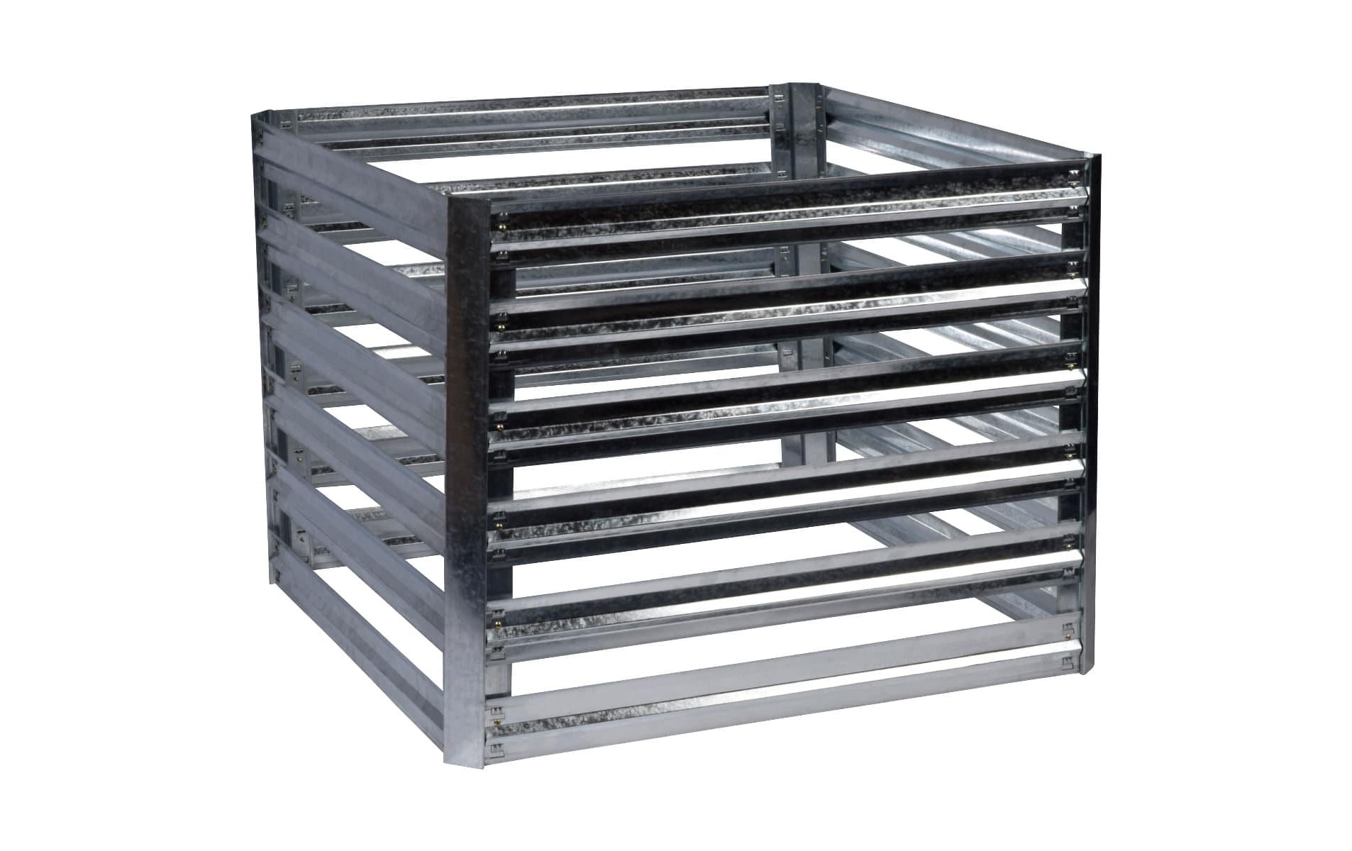 Dobar Komposteimer Muck – 500 l – Stahl (galvanisiert) – Schwarz – Wetterfest