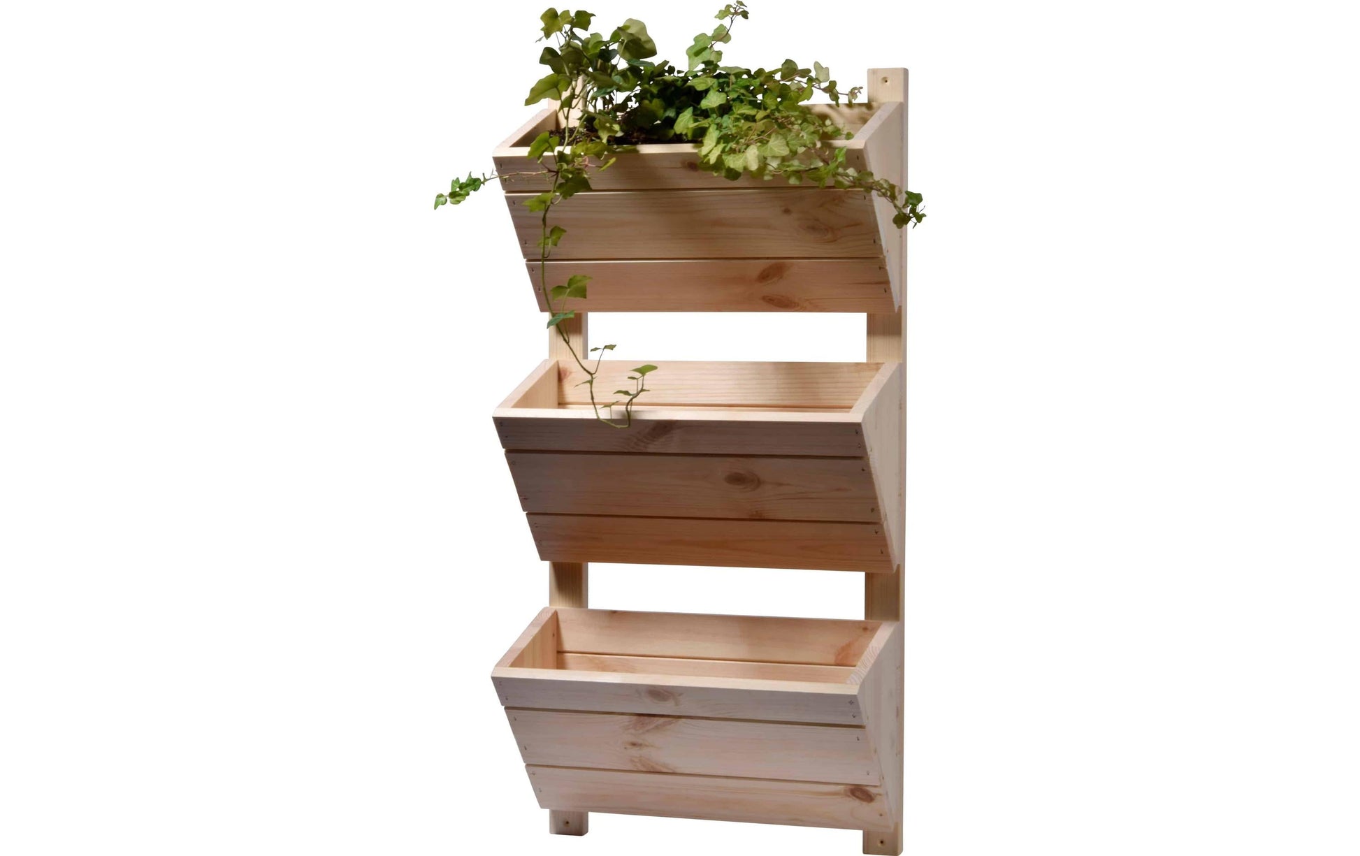Dobar Wand-Pflanzbeet – 38 × 79 × 17,5 cm – Kiefernholz, natur