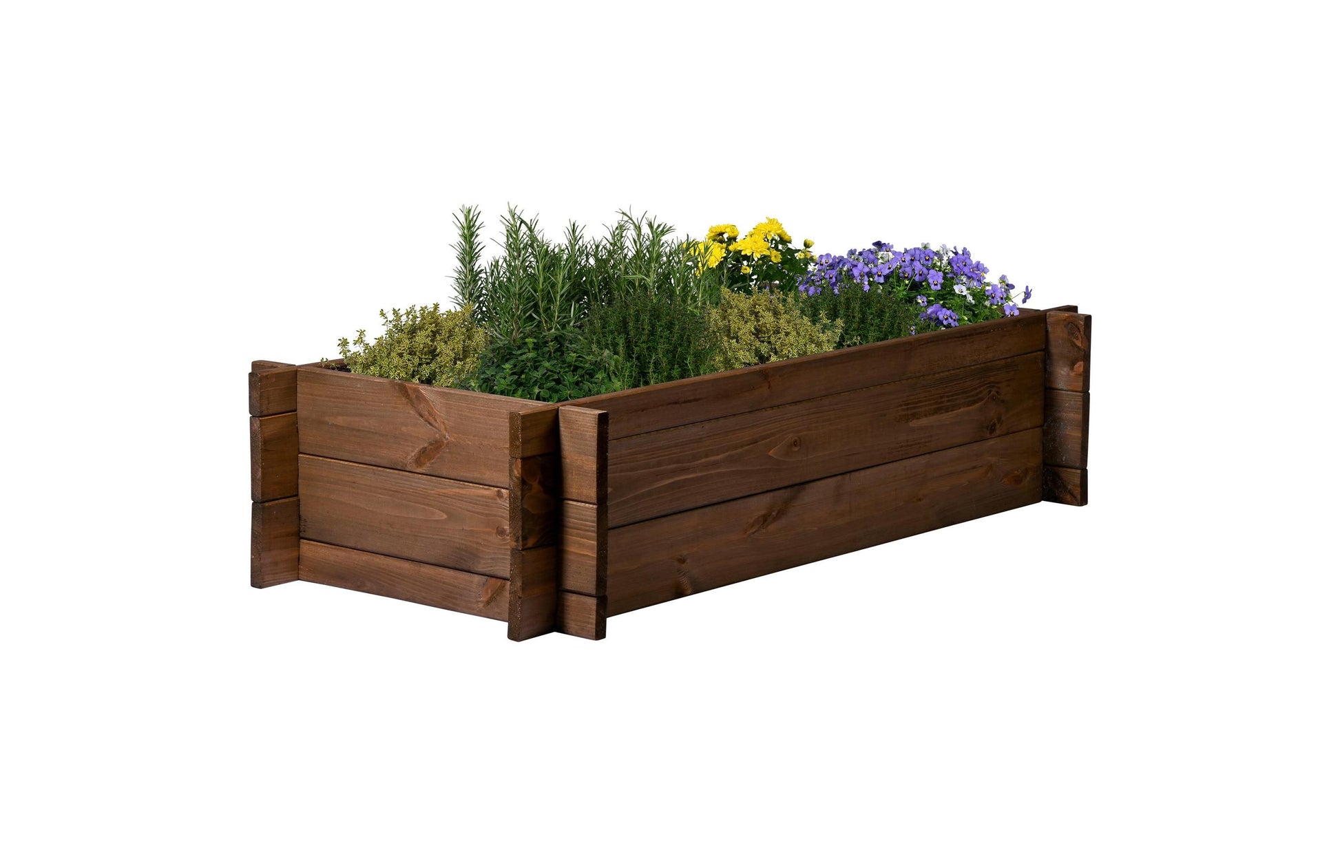 Dobar Pflanzgefäss – 117 × 58,5 × 27,5 cm – Kiefernholz, Braun
