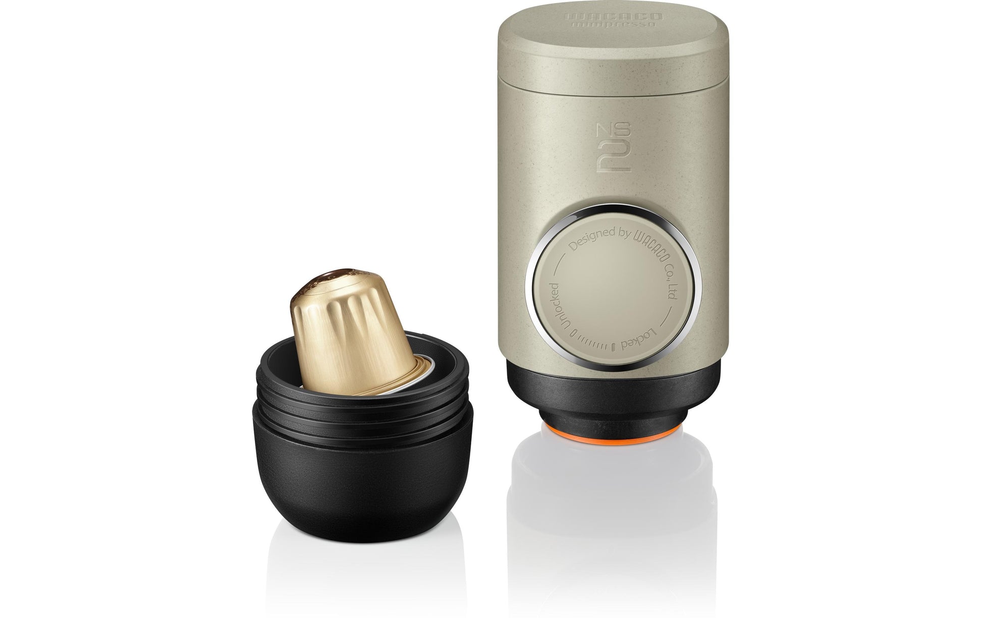 Wacaco Minipresso NS2 Kapselmaschine – für Nespresso, 0,1 l, beige