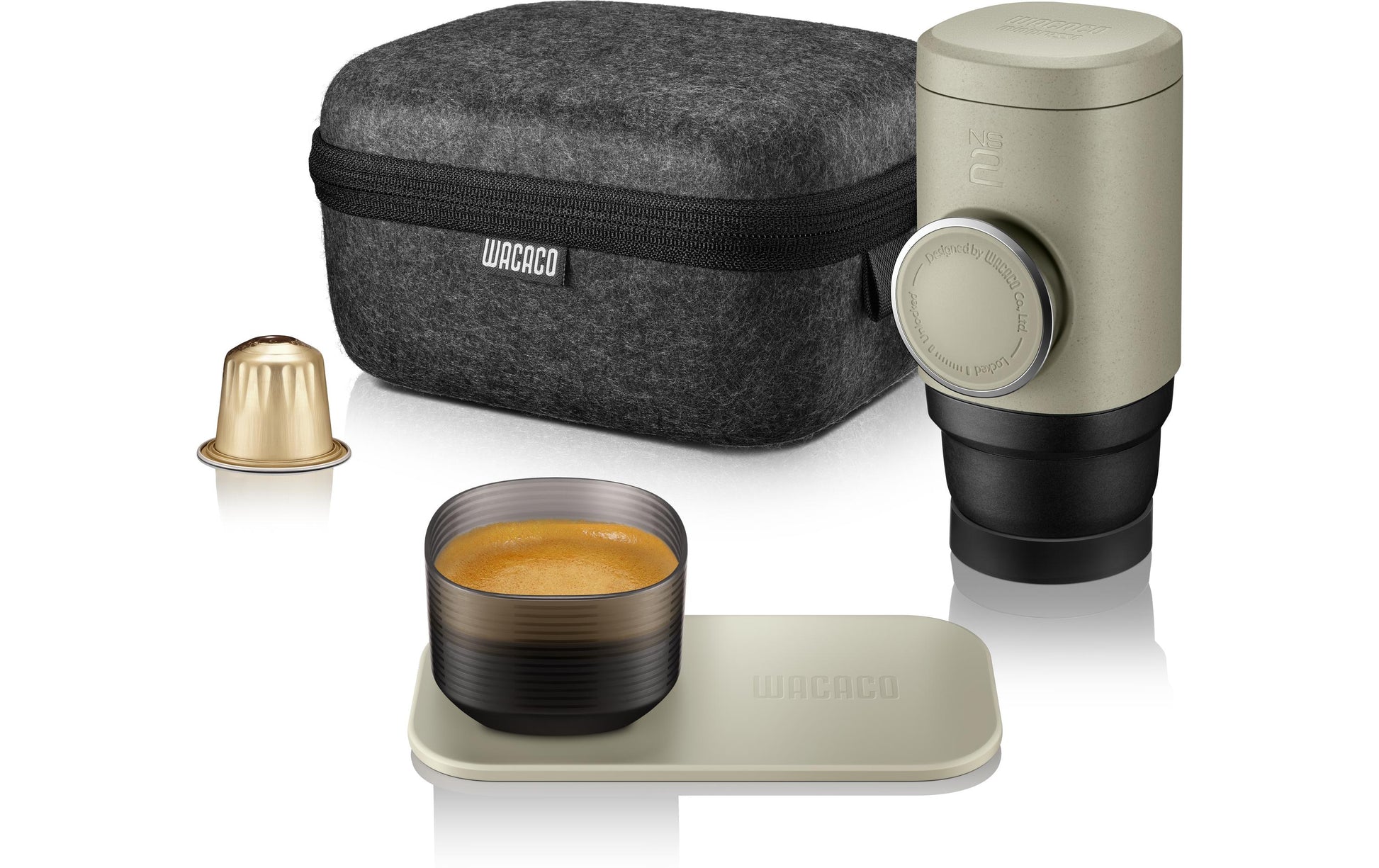 Wacaco Minipresso NS2 Kapselmaschine – für Nespresso, 0,1 l, beige