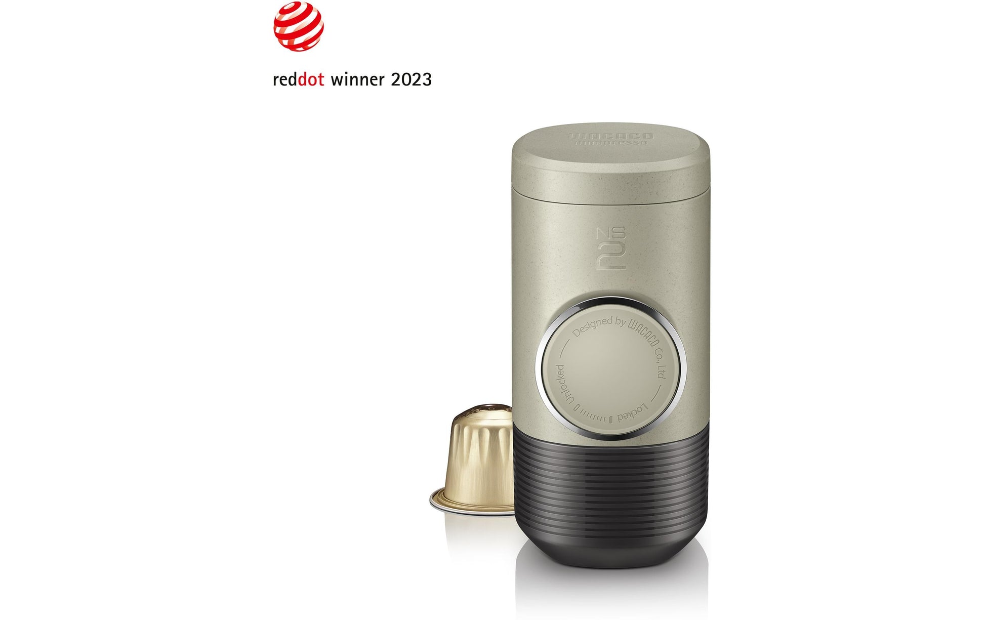 Wacaco Minipresso NS2 Kapselmaschine – für Nespresso, 0,1 l, beige