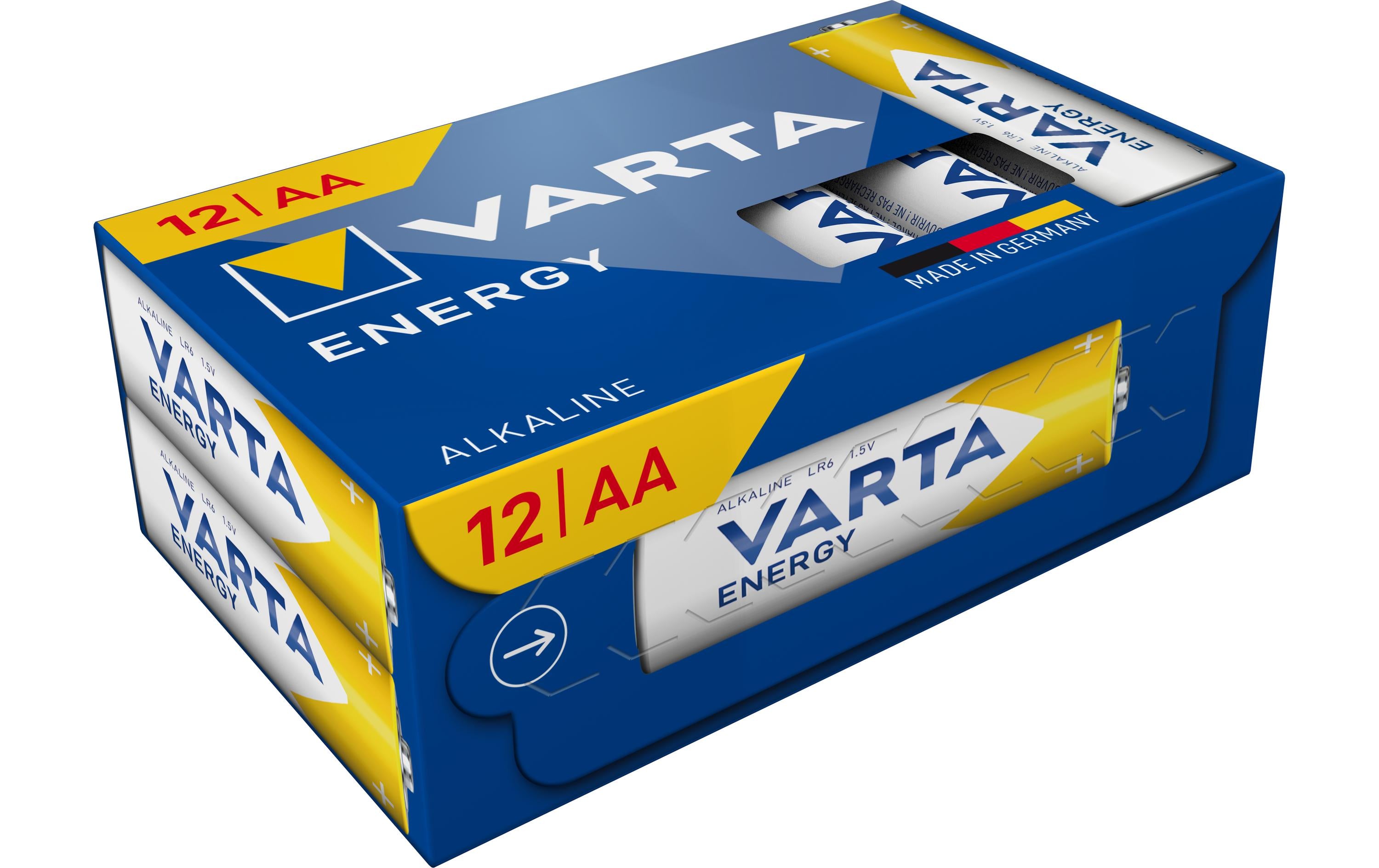Varta AA Batterien, Alkaline, 1,5 V – 12 Stk.