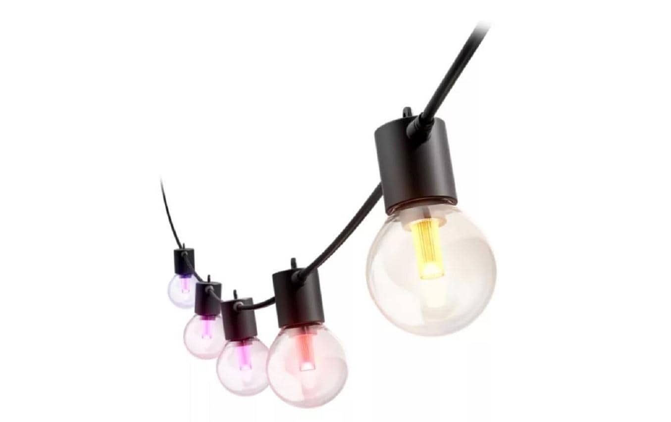 Philips Hue Festavia Globe Outdoor Lichterkette – 24 W, RGBW, 1000–20000 K, 14 m, Bluetooth