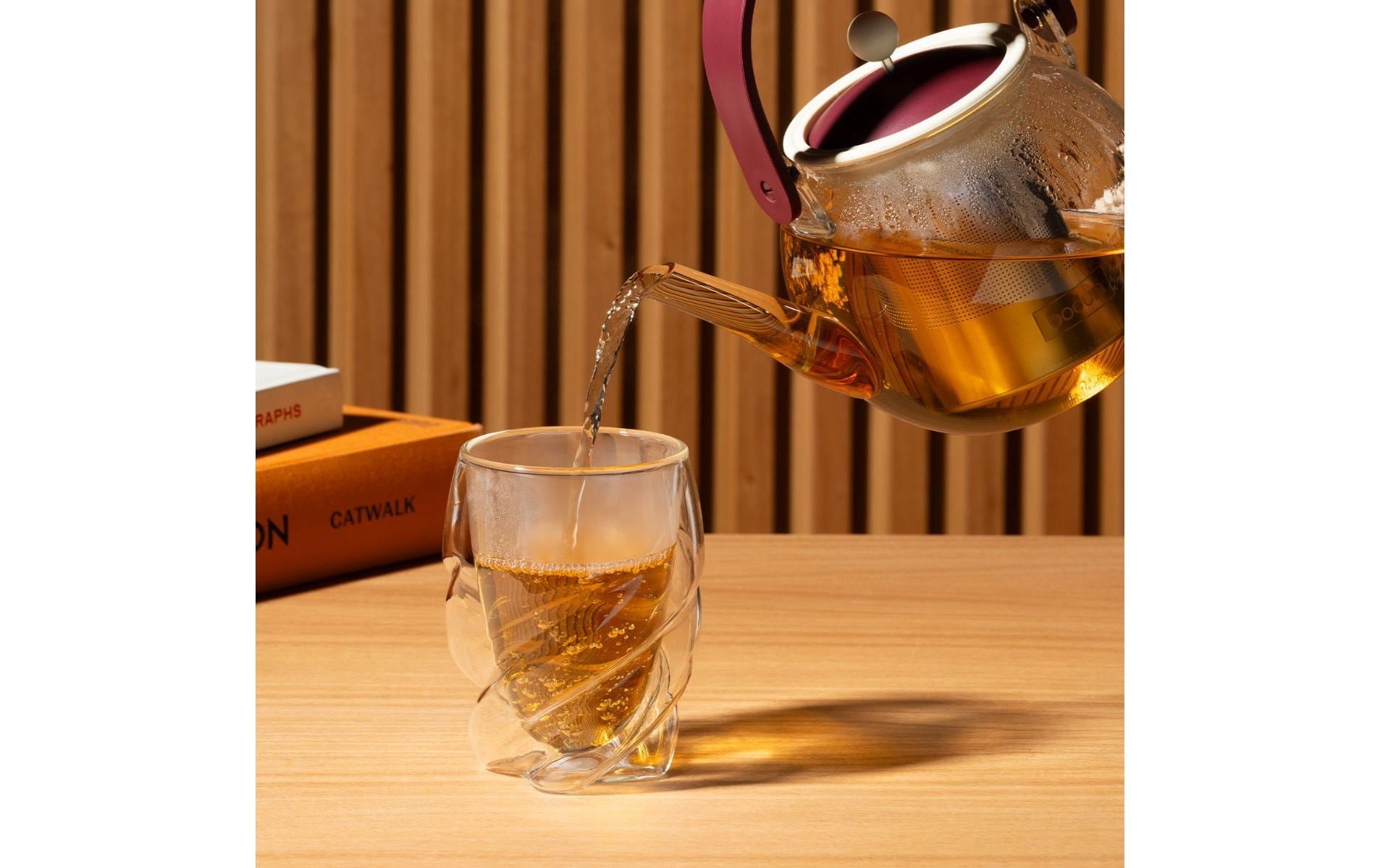 Bodum Doppelwandgläser Pavina Paris – 6er Set, 270 ml, H 14,0 cm, Borosilikatglas, Transparent