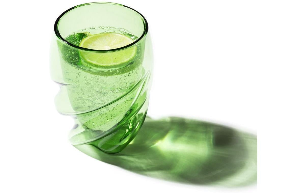 Bodum Pavina Trinkglas – 0,27 l, Borosilikatglas, grün, spülmaschinen- und mikrowellengeeignet, 2 Stück