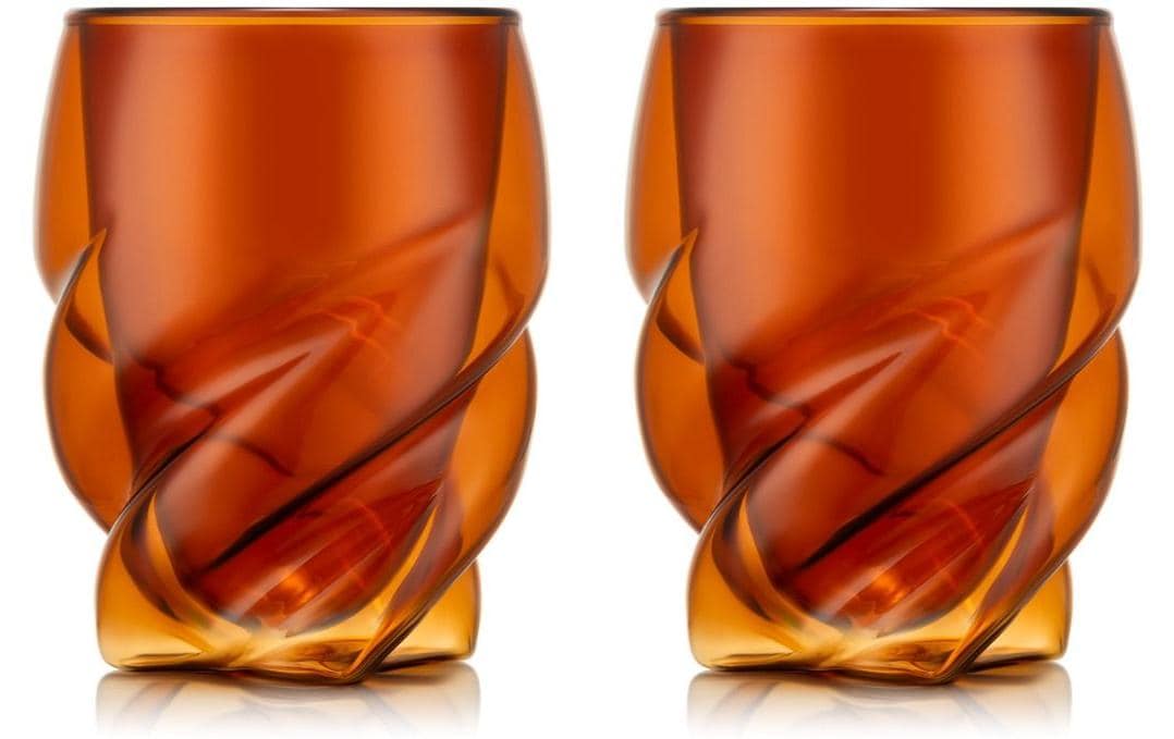 Bodum Pavina Paris Doppelwandglas – 0,27 l, Borosilikatglas, Rot, Doppelwandig, 2 Stück