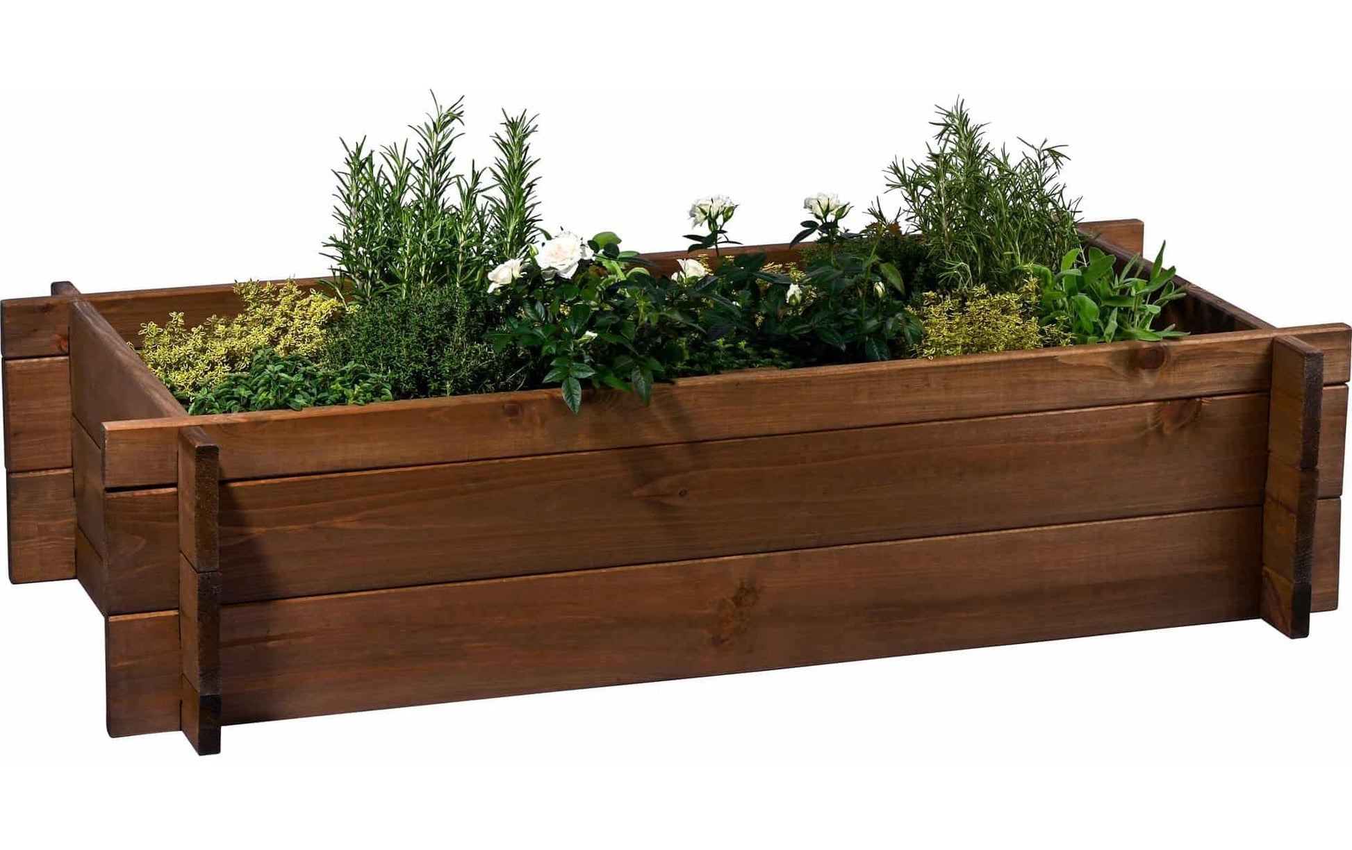 Dobar Pflanzgefäss – 117 × 58,5 × 27,5 cm – Kiefernholz, Braun