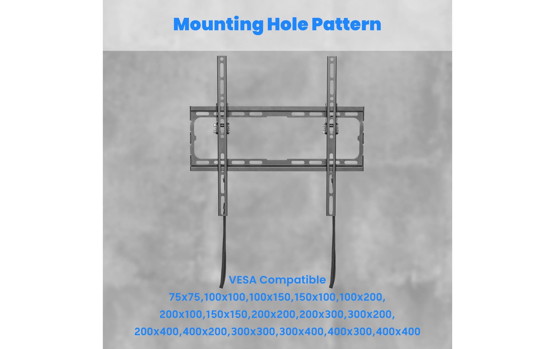 PureMounts Wandhalterung – Neigbar – VESA 300×300 – bis 45 kg – Schwarz
