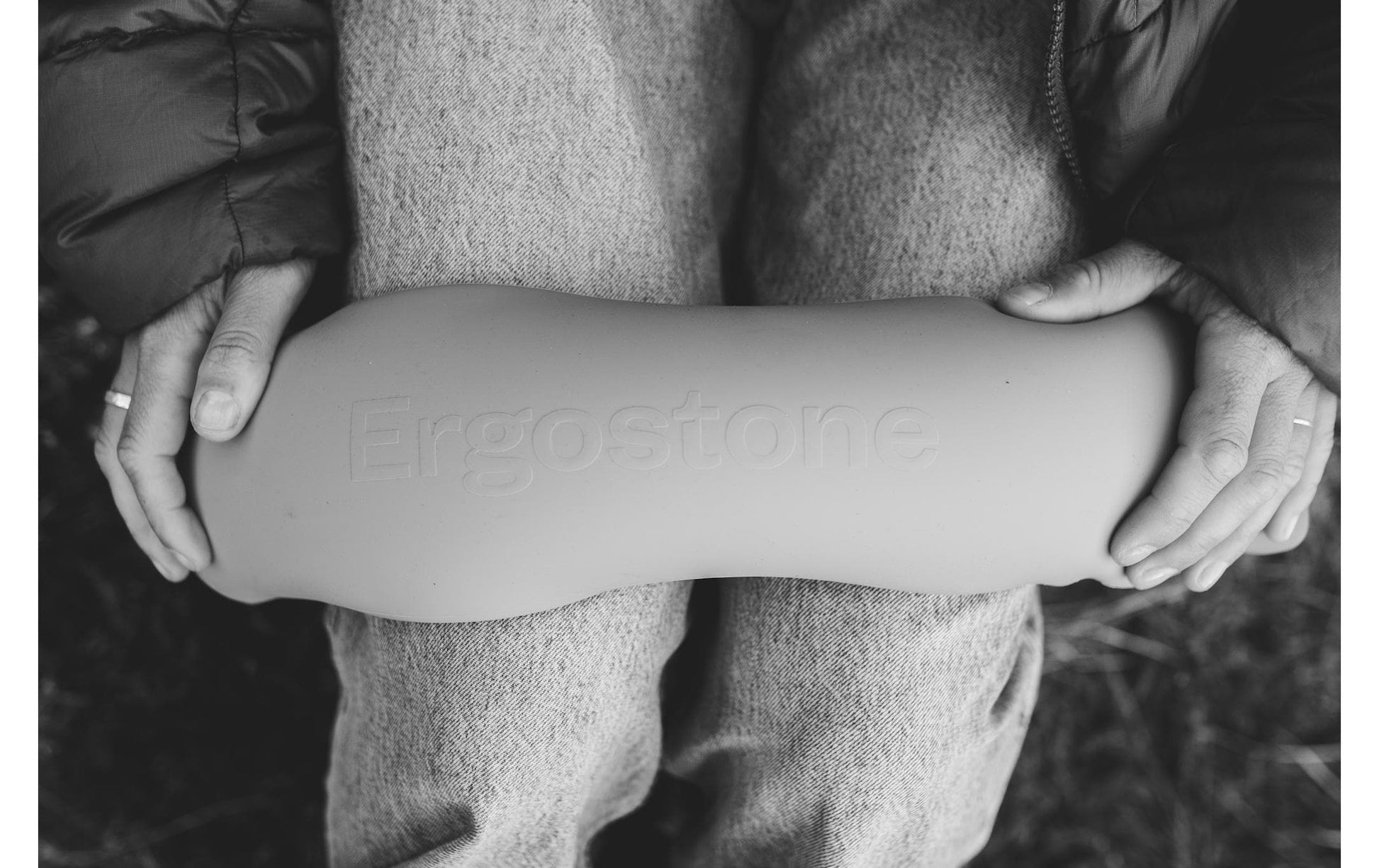 Ergostone Kühlkissen – 110 × 450 × 35 mm, grau/orange