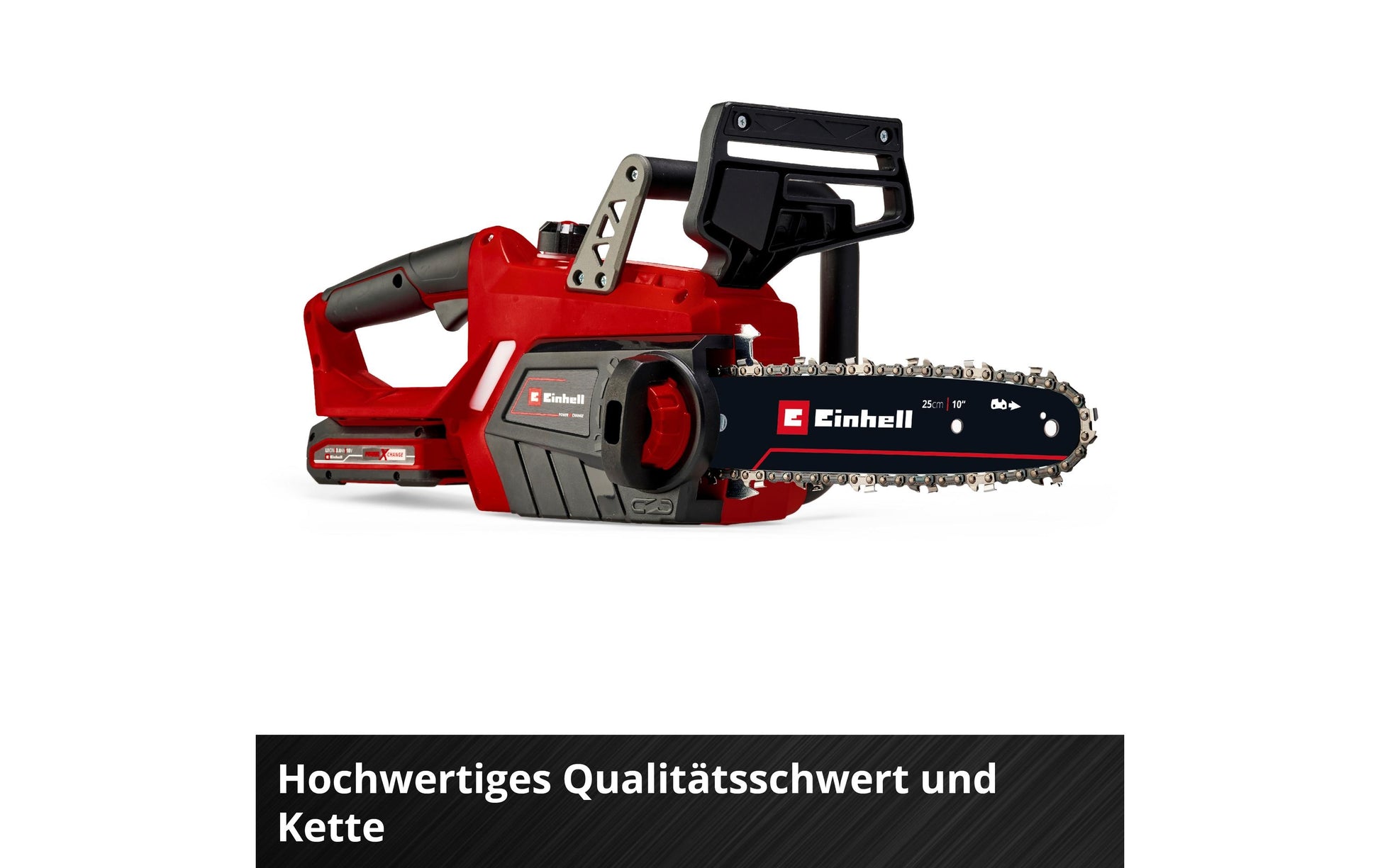 Einhell GE-LC 18 Li Akku-Kettensäge – 18 V – Schwertlänge 250 mm – inkl. Akku & Ladegerät – Power X-Change