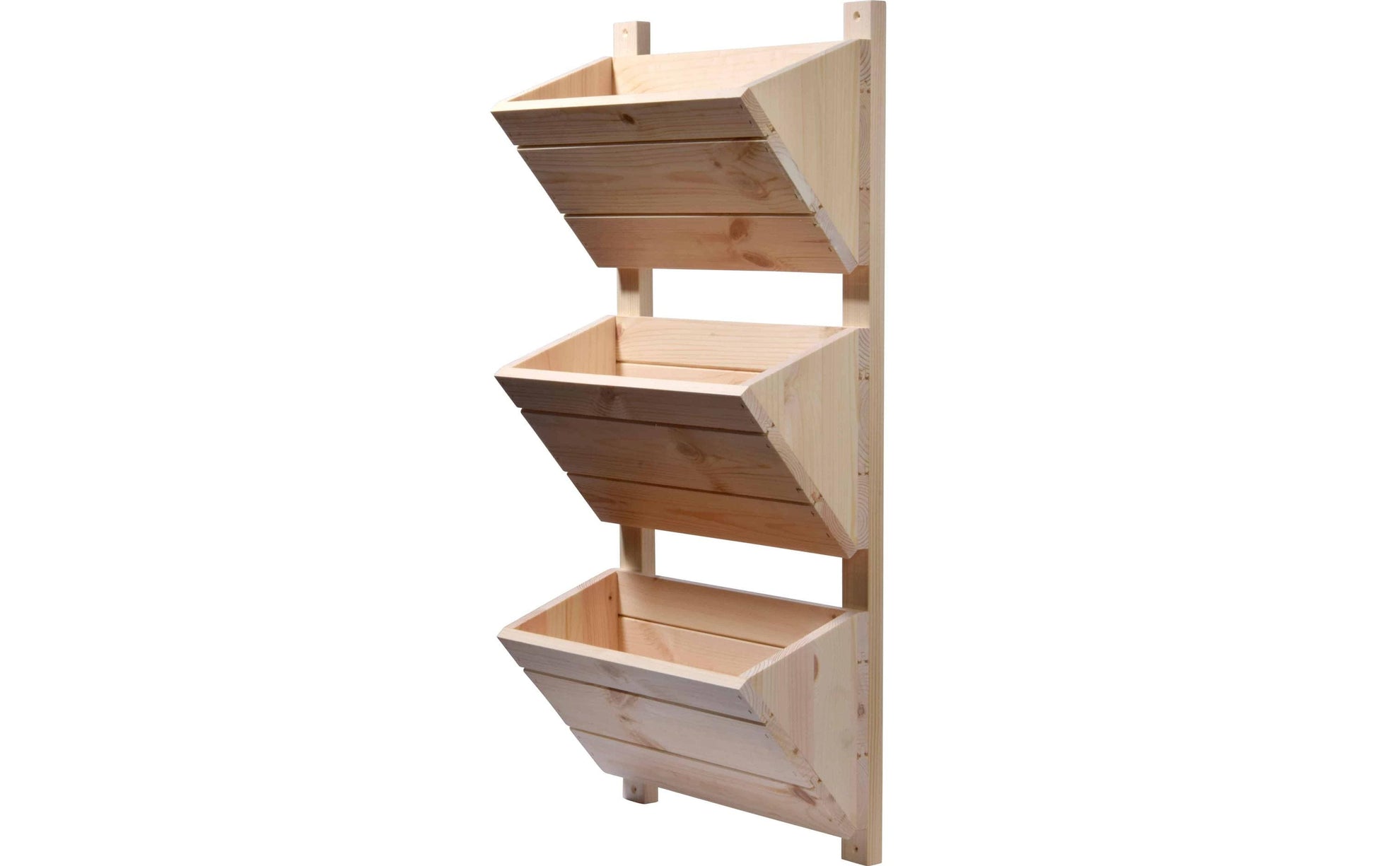Dobar Wand-Pflanzbeet – 38 × 79 × 17,5 cm – Kiefernholz, natur