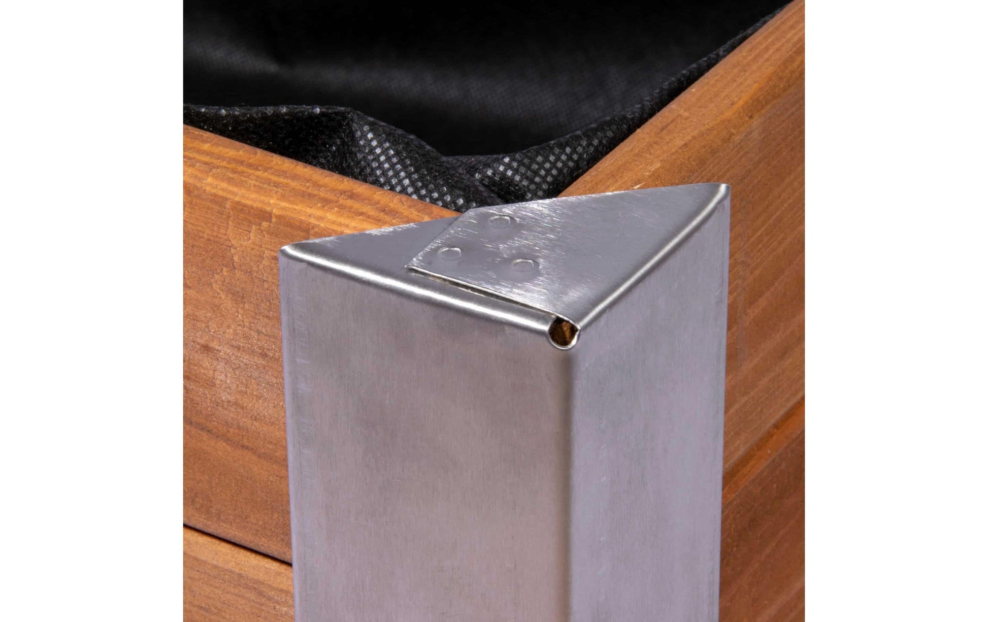 Dobar Pflanzgefäss – 78 × 52 × 40,5 cm – Kiefernholz & Metall & Kunststoff, Braun
