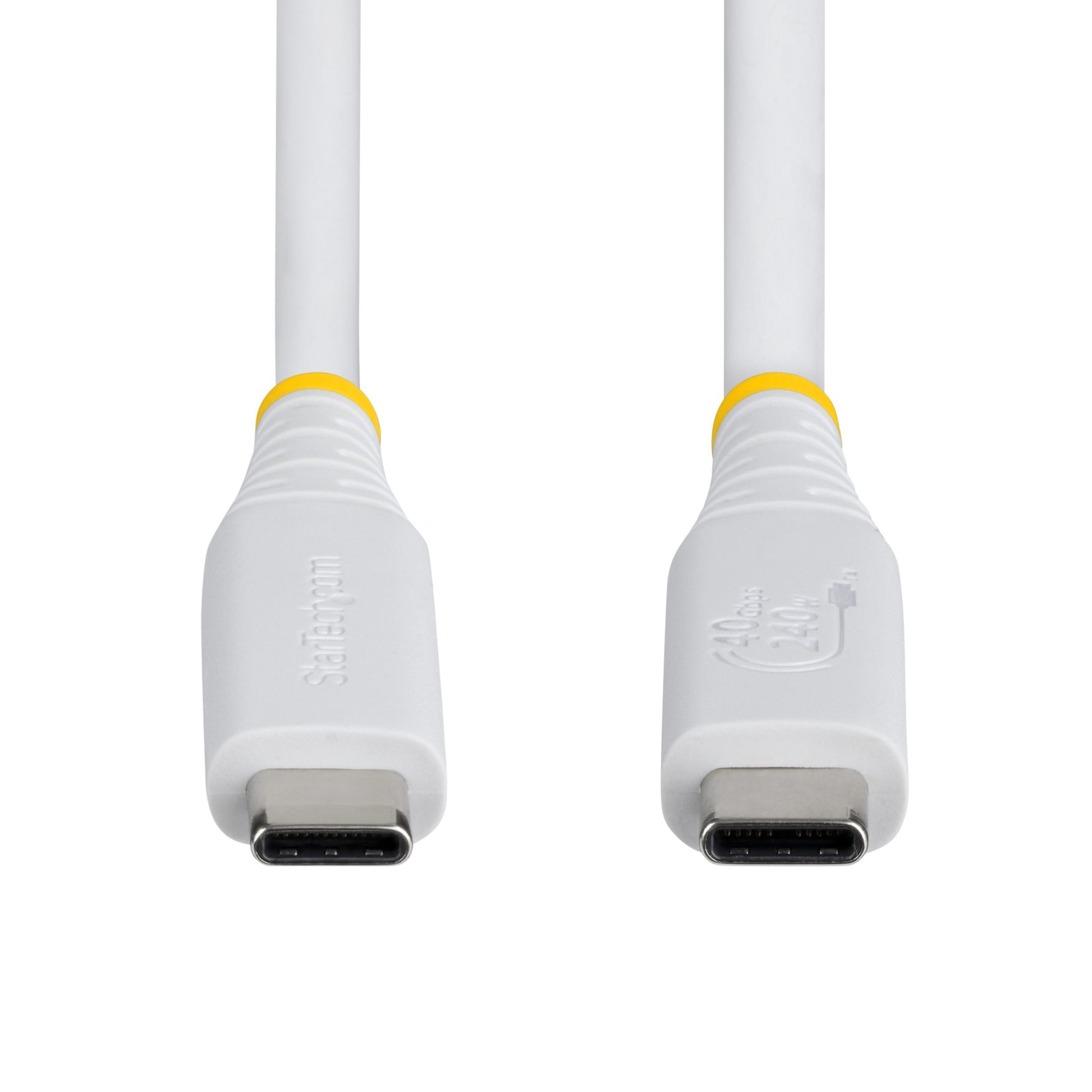 StarTech.com USB-Kabel – USB-C auf USB-C – USB4 40 Gbit/s – 0,5 m – PD 240 W – 8K/60 (DP 2.1) – TPE-Mantel