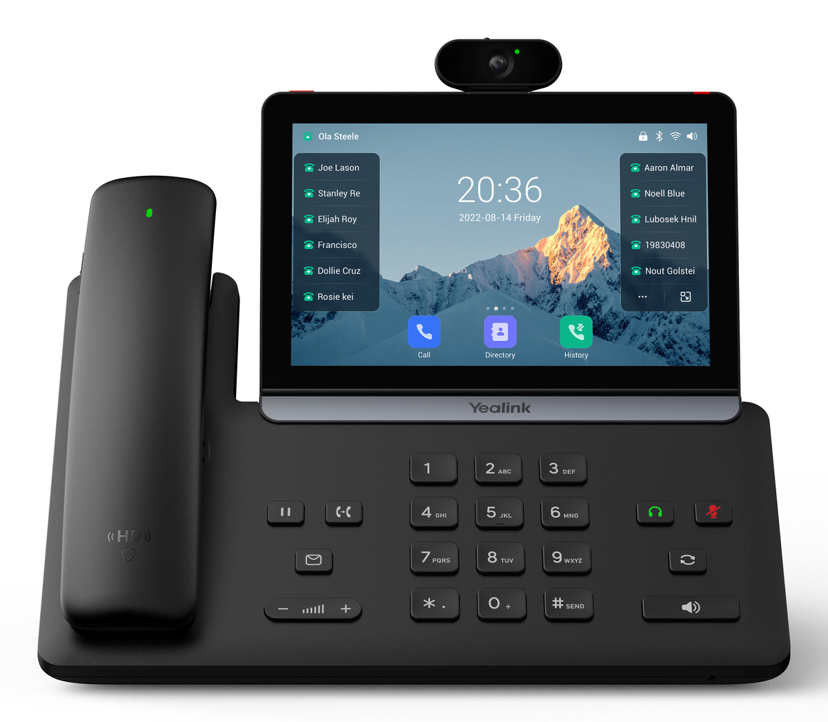 Yealink T88V Pro – 7" Touchscreen, WLAN (Wi‑Fi 6), PoE