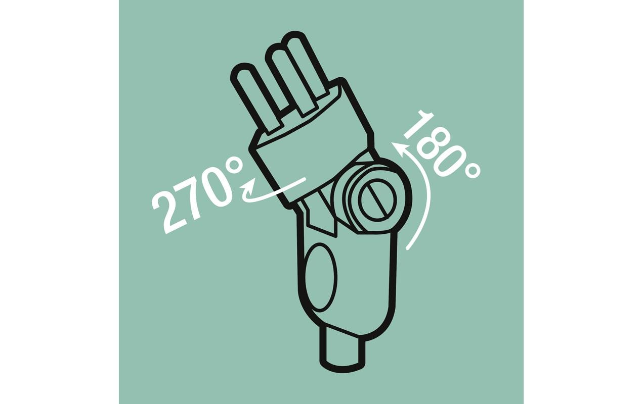 Steffen Verlängerungskabel – T12–T13, 1 m, 3×1 mm², Schwarz