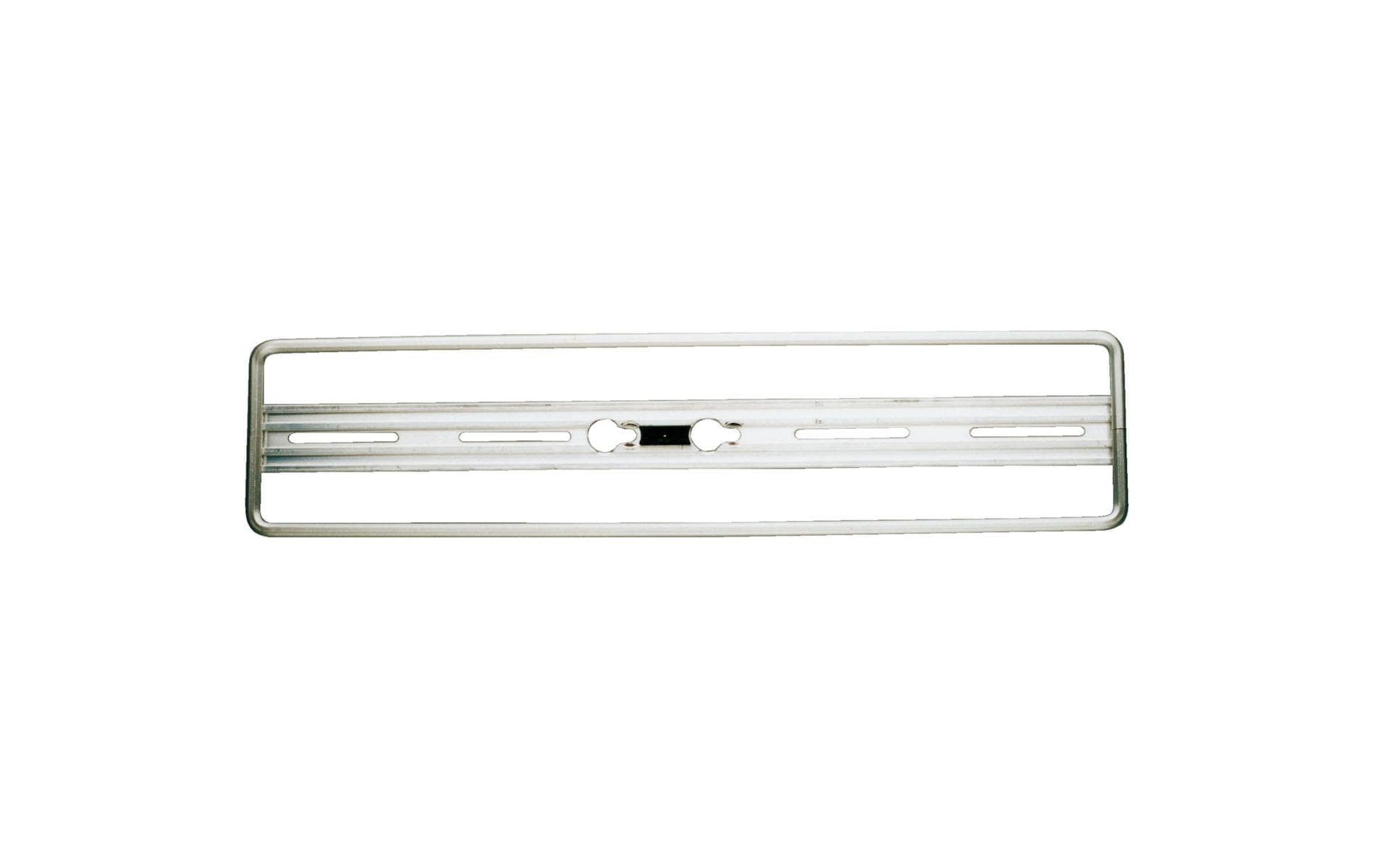 Quick-fix Nummernrahmen – für Nummernschilder – 50 × 11 cm – Aluminium, Silber, Fixsystem