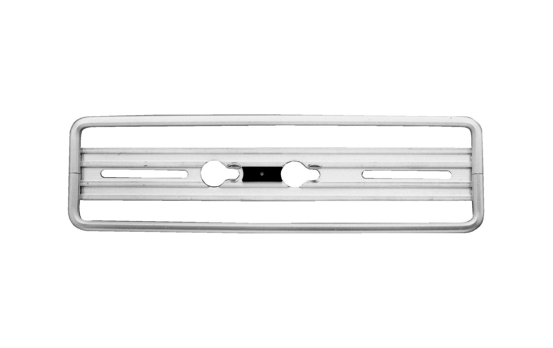 Quick-fix Nummernrahmen – 30 × 8 cm – Aluminium, Silber