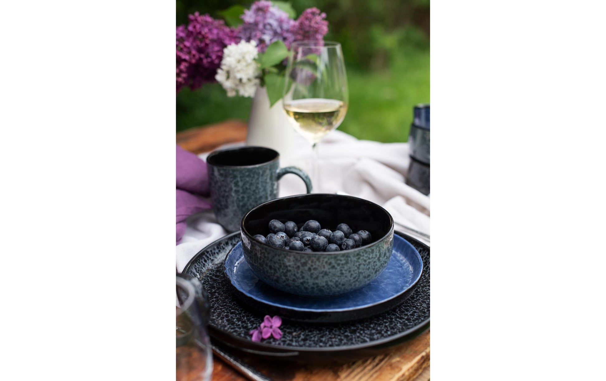 Mäser Filippa Speise-Service – 16-teilig, Keramik, Grün, spülmaschinenfest, mikrowellengeeignet
