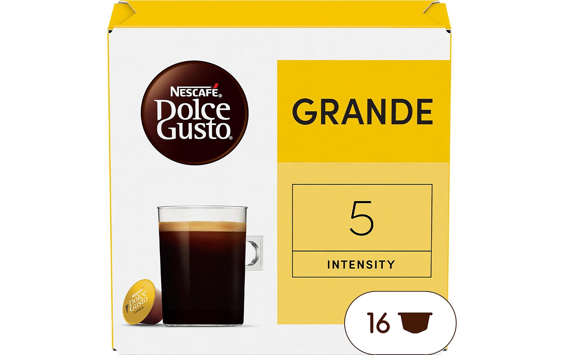Nescafé Grande – Kapseln für Dolce Gusto – Espresso, 16 Kapseln