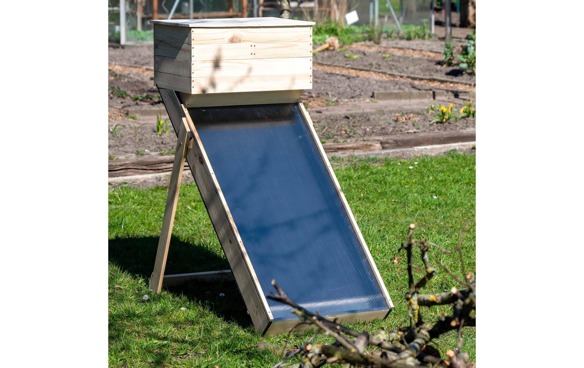 Dobar Solar-Trockner 29029FSCE – 102,5 cm × 52,5 cm × 98 cm, Kiefernholz – braun