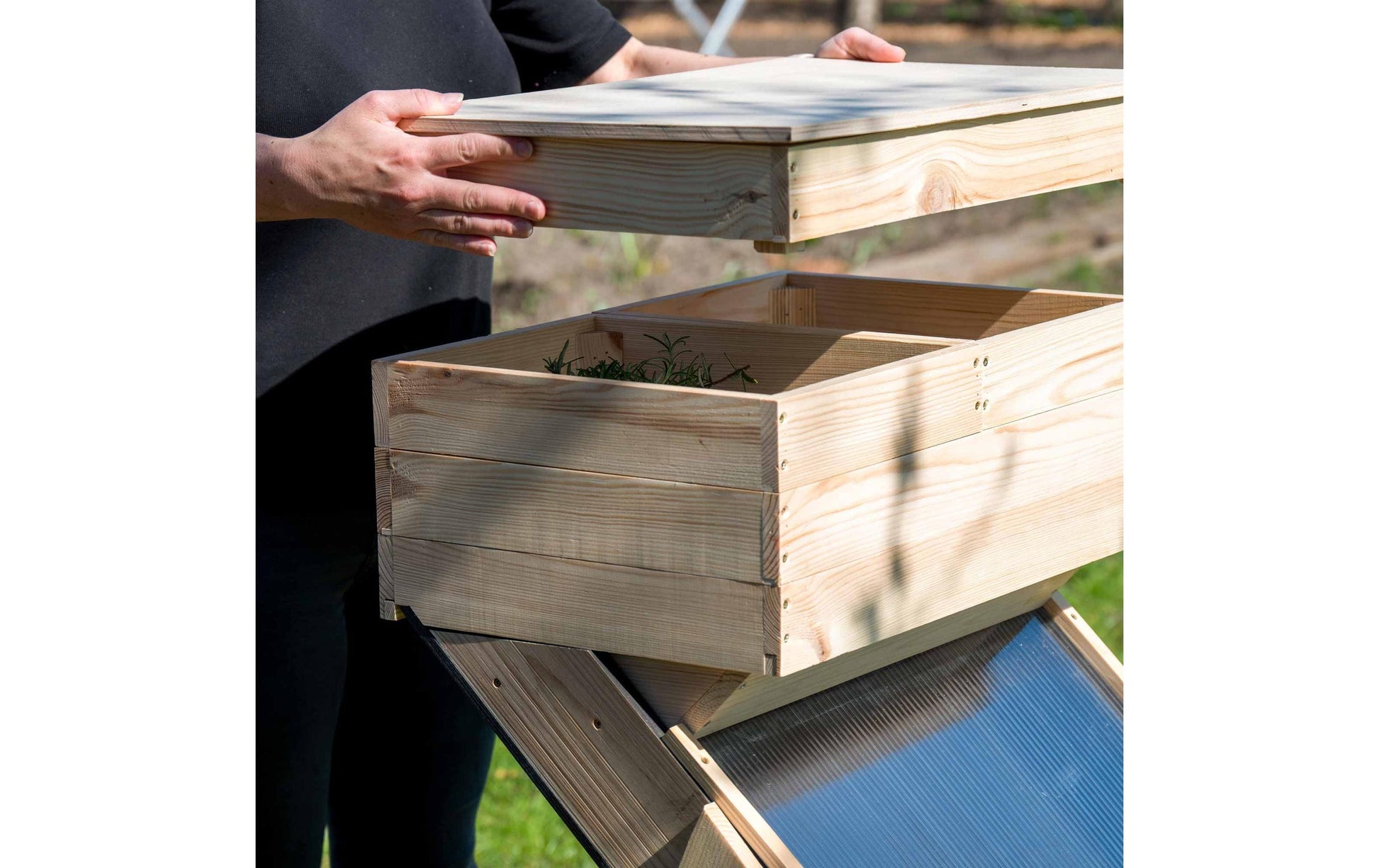 Dobar Solar-Trockner 29029FSCE – 102,5 cm × 52,5 cm × 98 cm, Kiefernholz – braun
