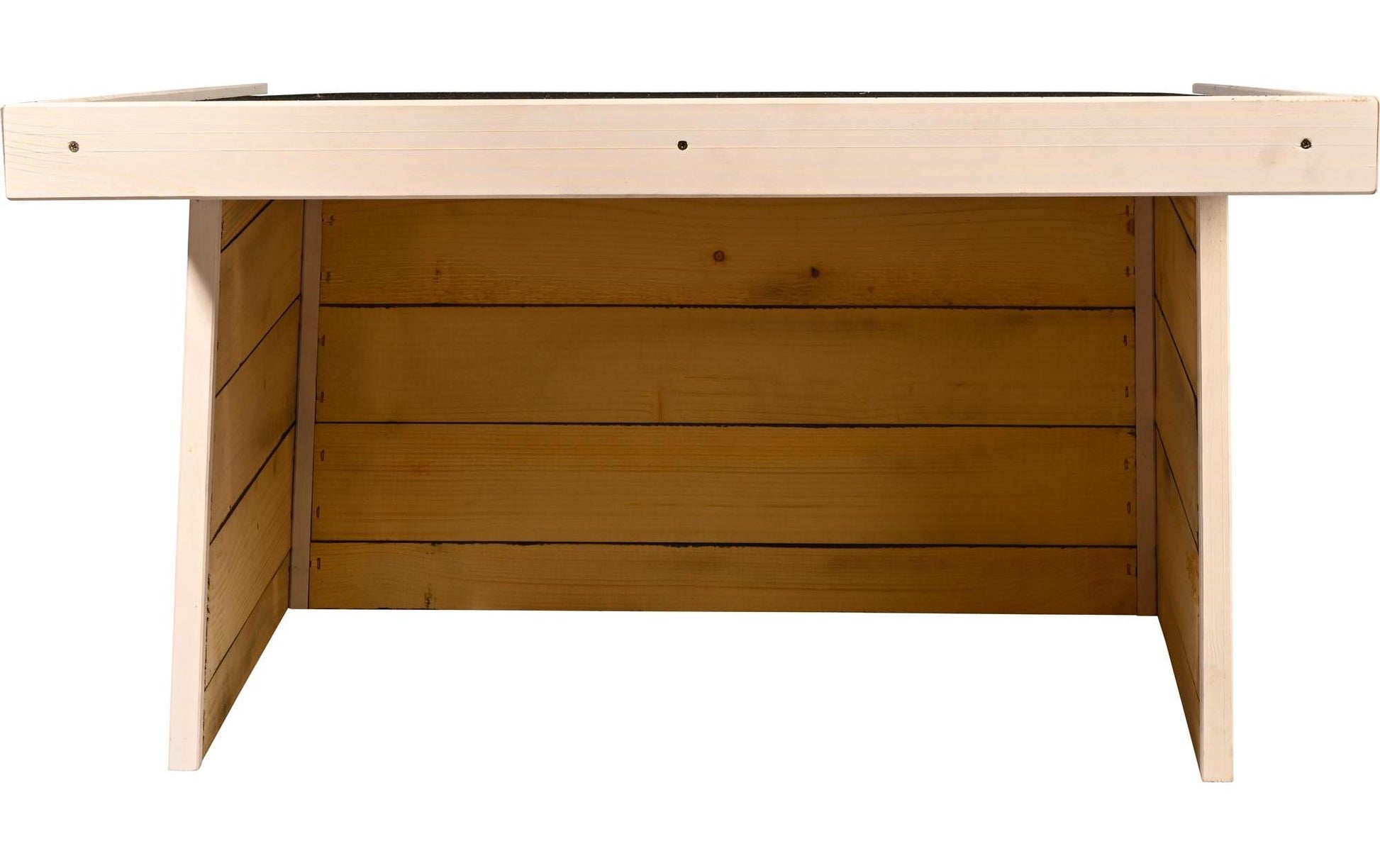 Dobar Mährobotergarage Suburb I Flachdach – 850 × 760 × 480 mm, Pinienholz, Schwarz, für jede Marke