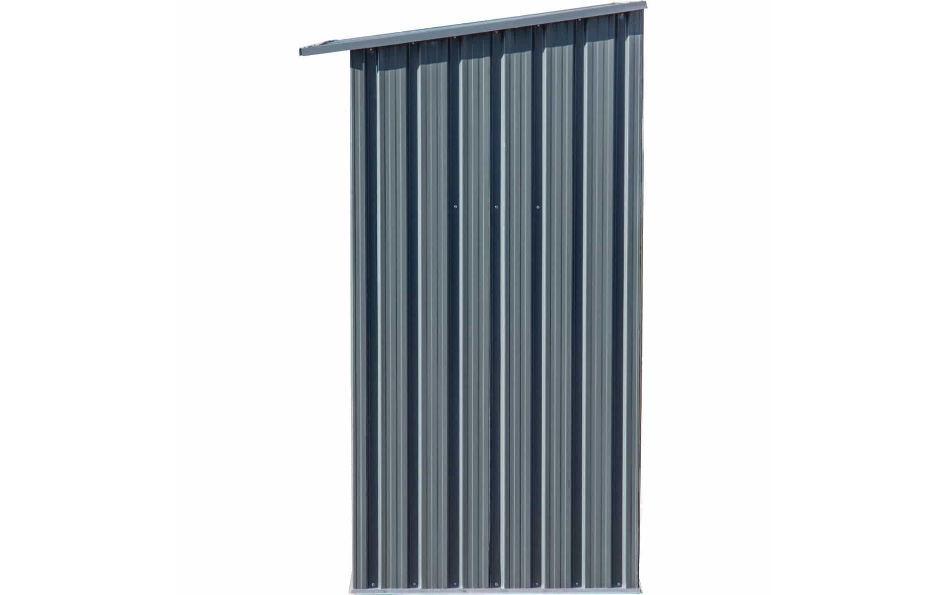 Dobar Kaminholzregal Aufbewahrungsbox 1500 l – Metall – Grau – 1630×1540×830 mm