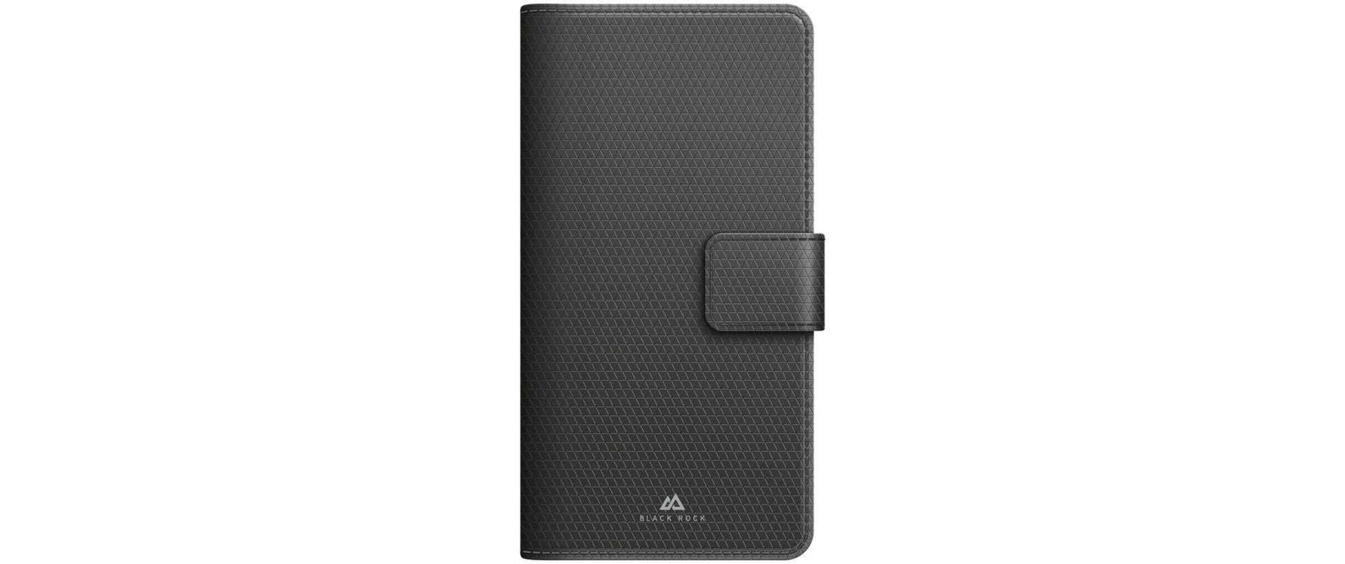 Black Rock Booklet-Hülle – für Apple iPhone 16e – schwarz – PC – mit Kartenfach, Magnetverschluss