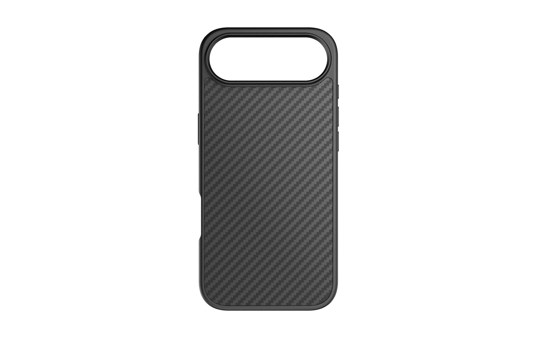 Black Rock Robustes Carbon Backcover – für Apple iPhone Air, PC+TPU, Schwarz, kratzresistent