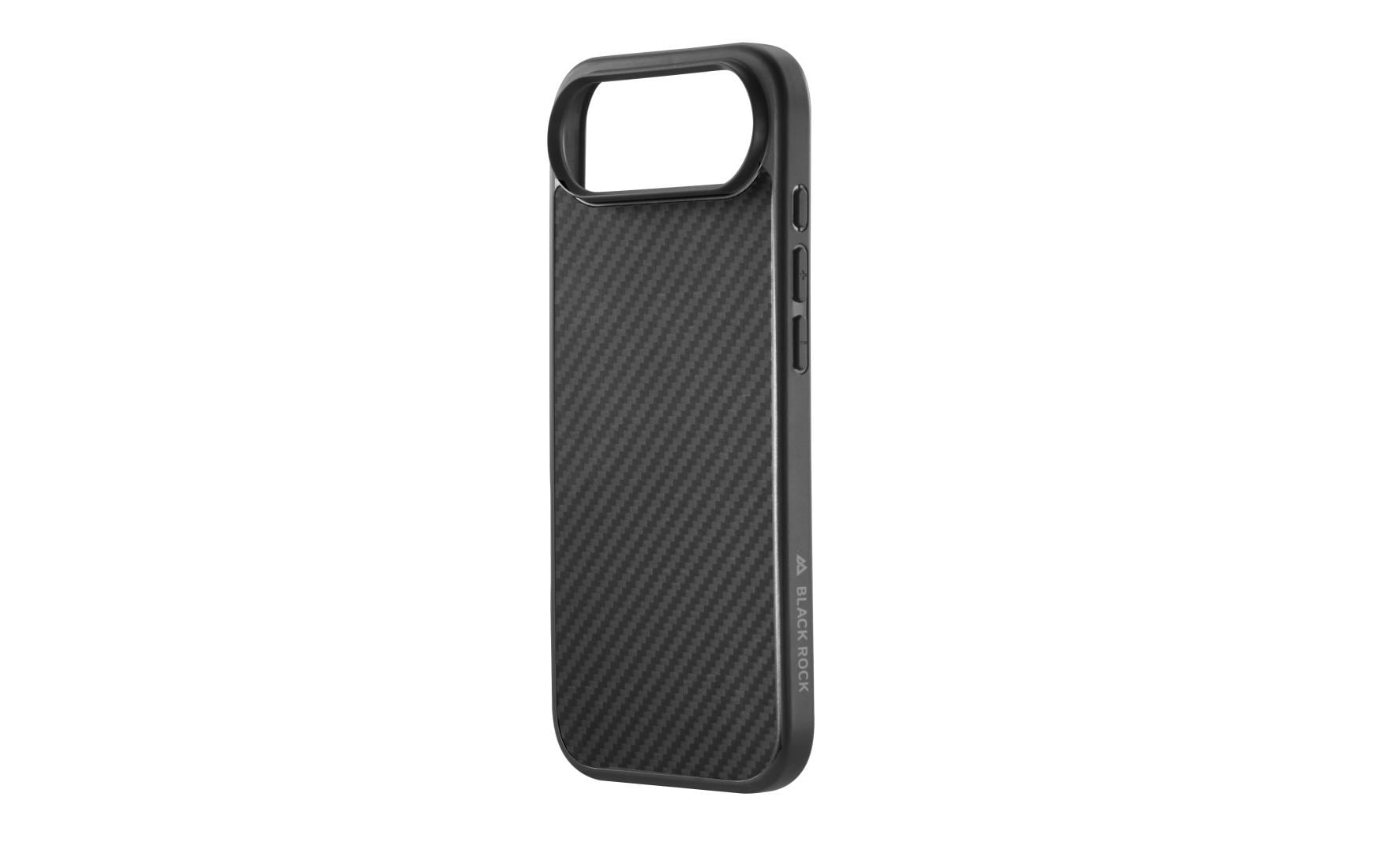 Black Rock Robustes Carbon Backcover – für Apple iPhone Air, PC+TPU, Schwarz, kratzresistent
