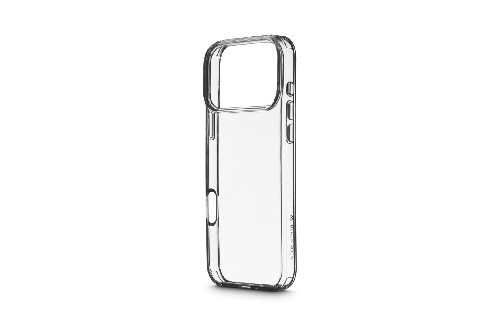Black Rock Backcover – für Apple iPhone 17 Pro Max, PC+TPU, Transparent