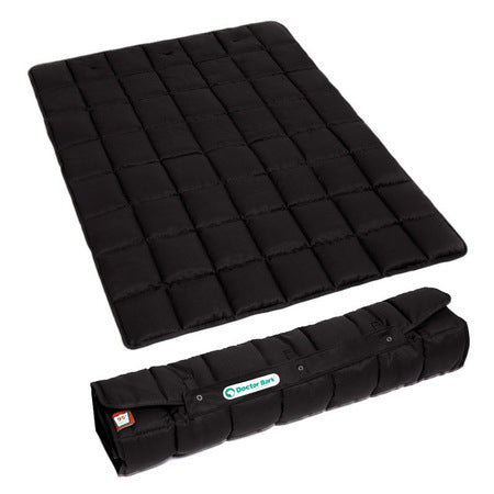 Doctor Bark Portable Wohndecke – Baumwolle, Schwarz – 70 × 100 cm