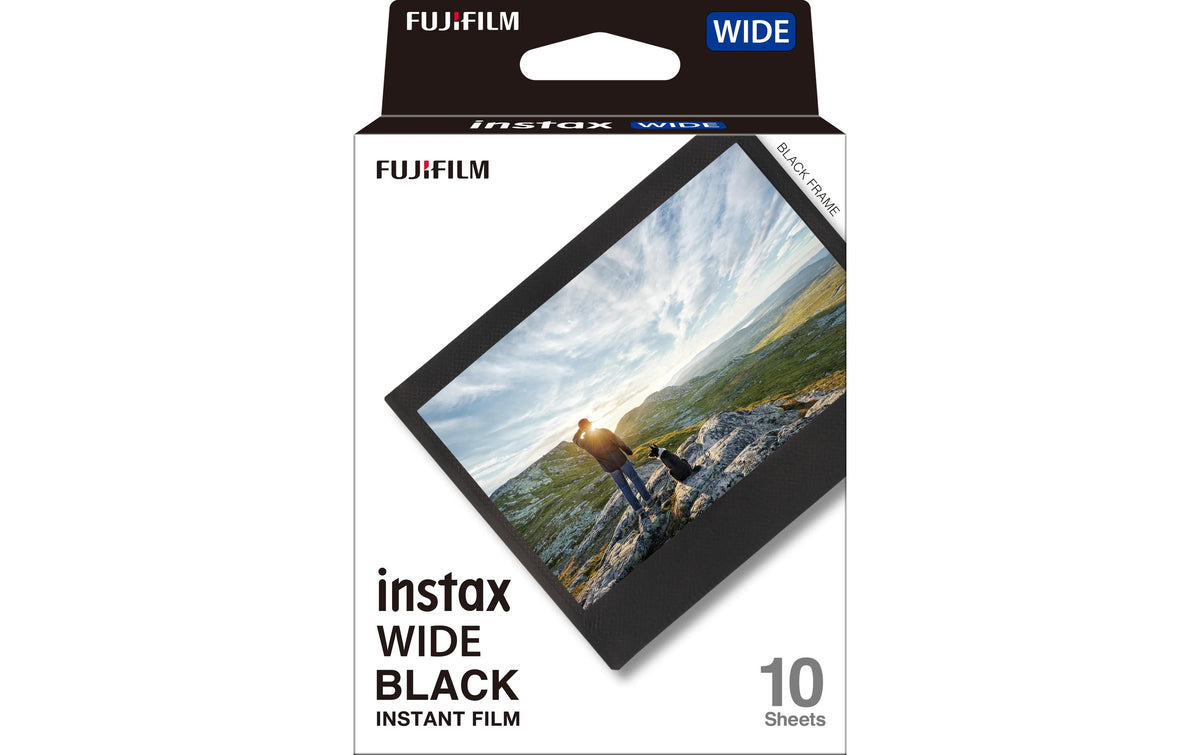 Fujifilm Instax Wide Sofortbildfilm – ISO 800 – Schwarz