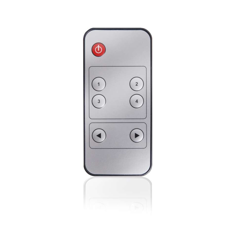 CLUB3D Club 3D – HDMI-Switchbox – 4K UHD, HDMI 2.0a, 4 Eingänge, 1 Ausgang, Fernbedienung – Schwarz, Metall