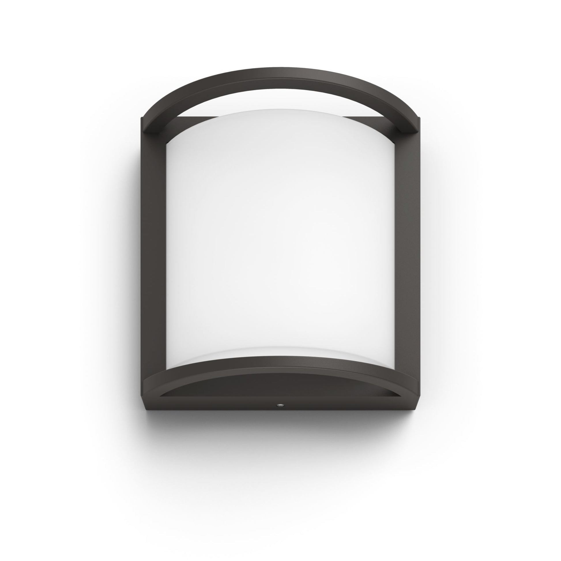 Philips by Signify Philips Aussenwandleuchte – 1200 lm, 12 W, Warmweiss, 2700 K, IP44, Netzbetrieb, Anthrazit, Aluminium