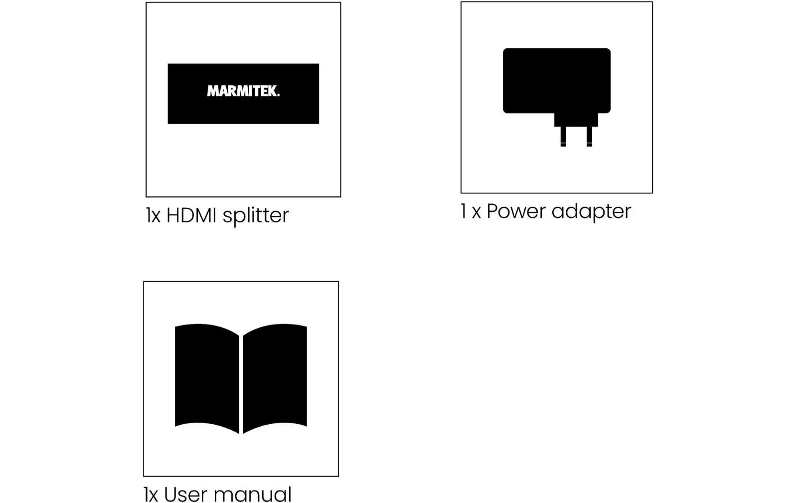 Marmitek Split 814 Pro – HDMI-Splitter, 1×4, 8K 60 Hz