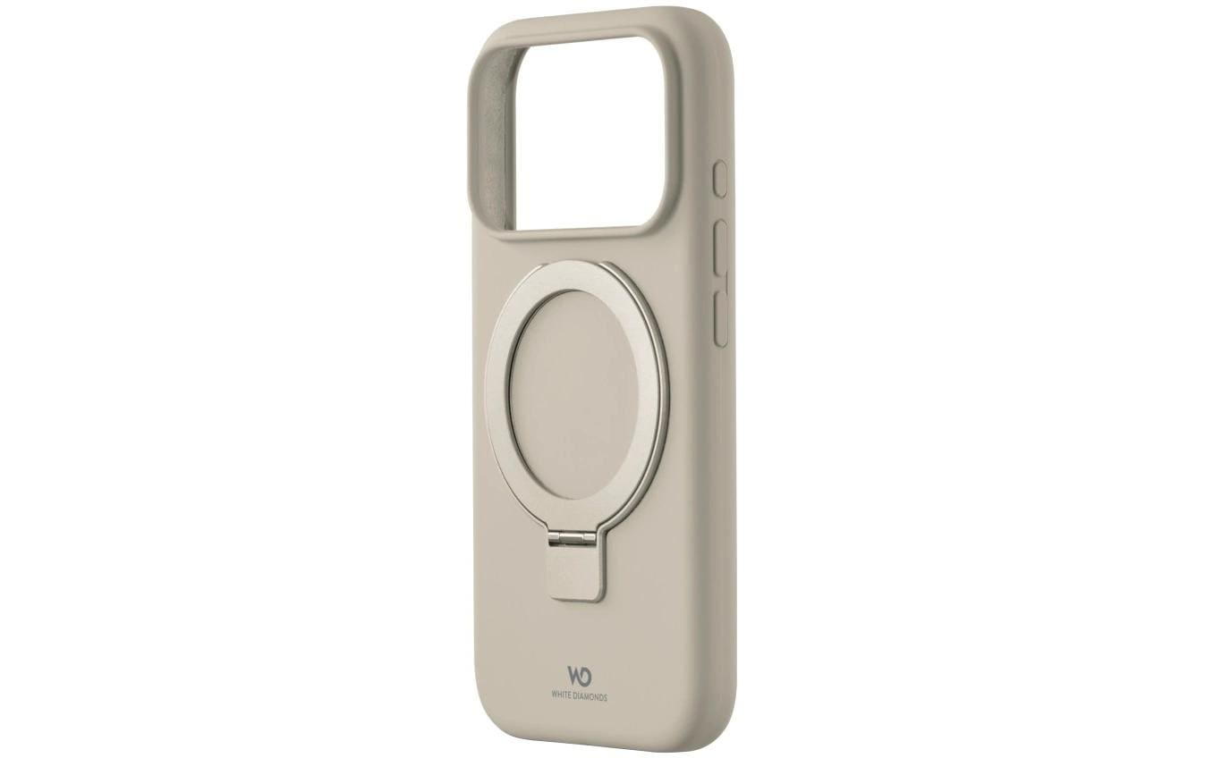 White Diamonds Urban Backcover – für Apple iPhone 17 Pro, mit Ständer, Silikon, Sand
